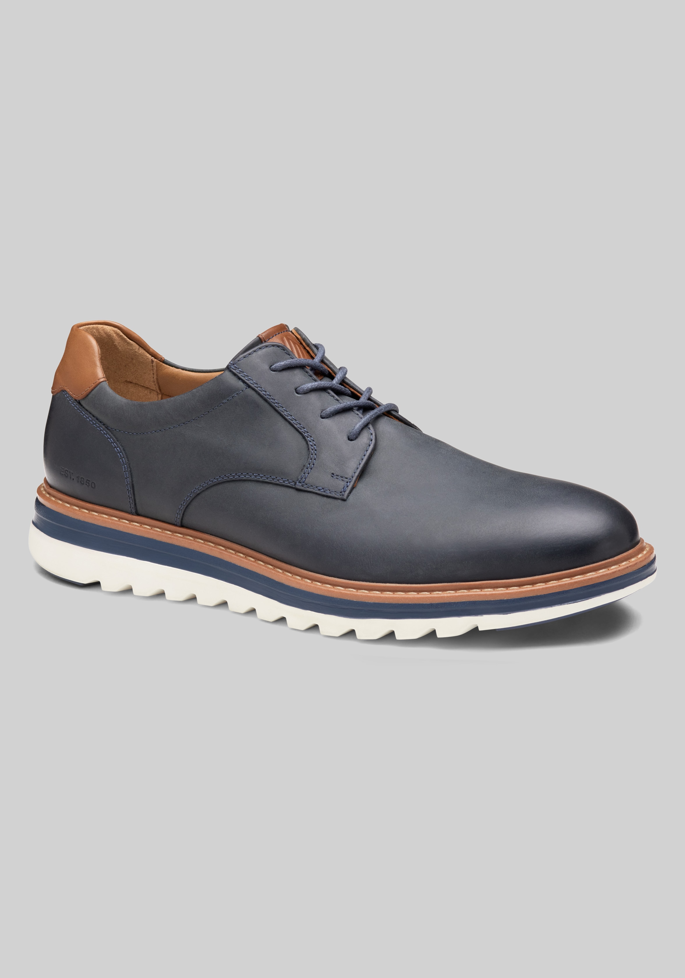 Men's Shoes, Johnston & Murphy Braxton Plain Toe Oxfords - Jos A Bank