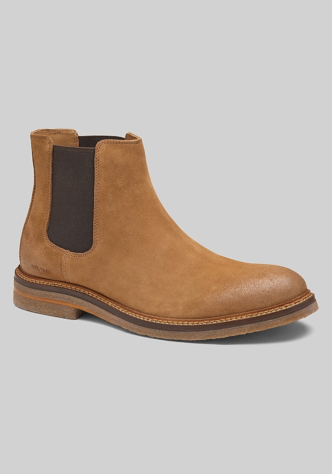 Johnson‎ & Murphy Men\'s Brown Nubuck  Leather Chelsea Ankle  Boots 13M Men main image 3