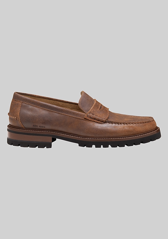 Johnston & Murphy Collier Penny Moc Toe Loafers - Johnston