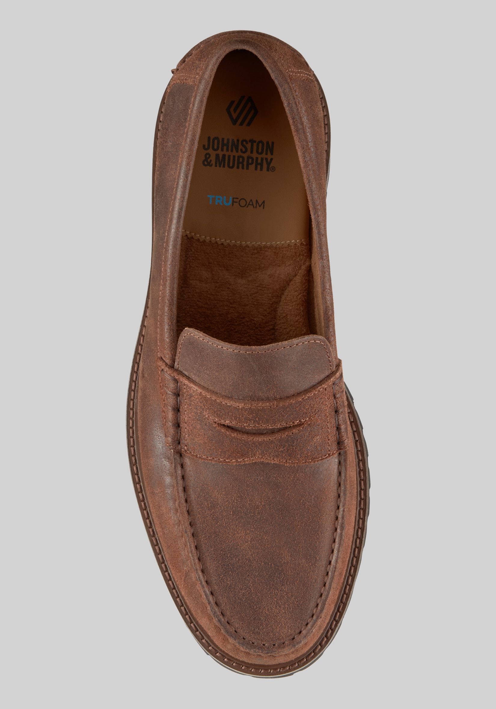 Johnston & Murphy Collier Penny Moc Toe Loafers