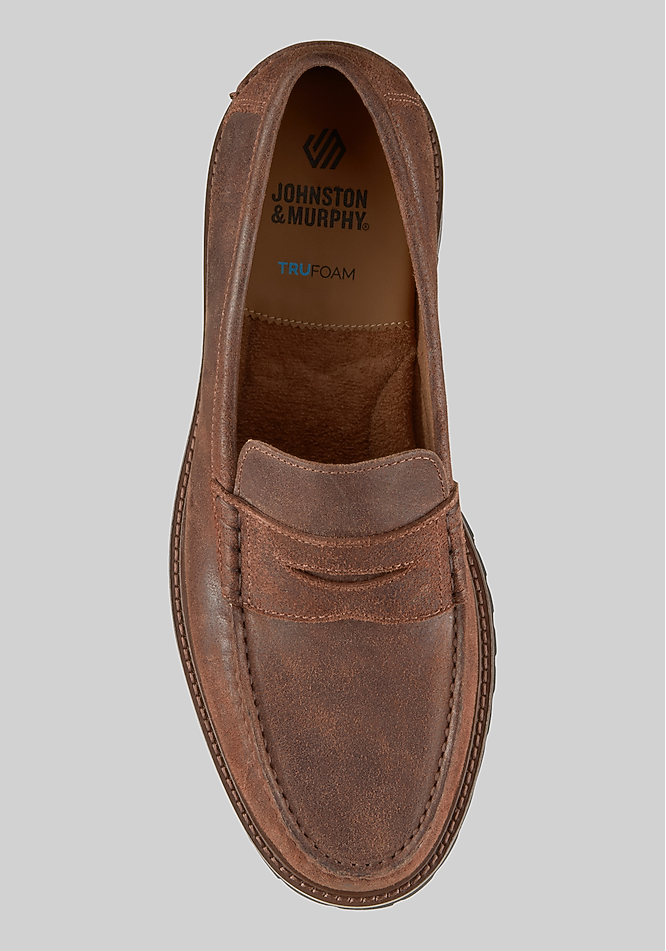 Johnston & Murphy Collier Penny Moc Toe Loafers - Johnston