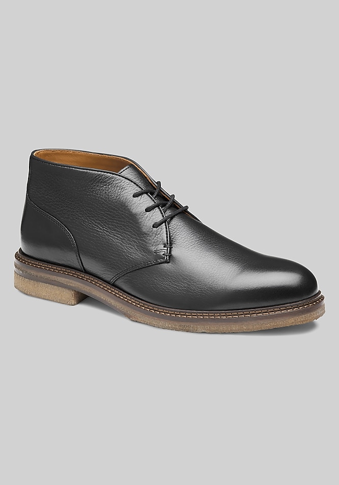 Johnston & Murphy Calder Chukka - Black Tumbled Full Grain - 8.5