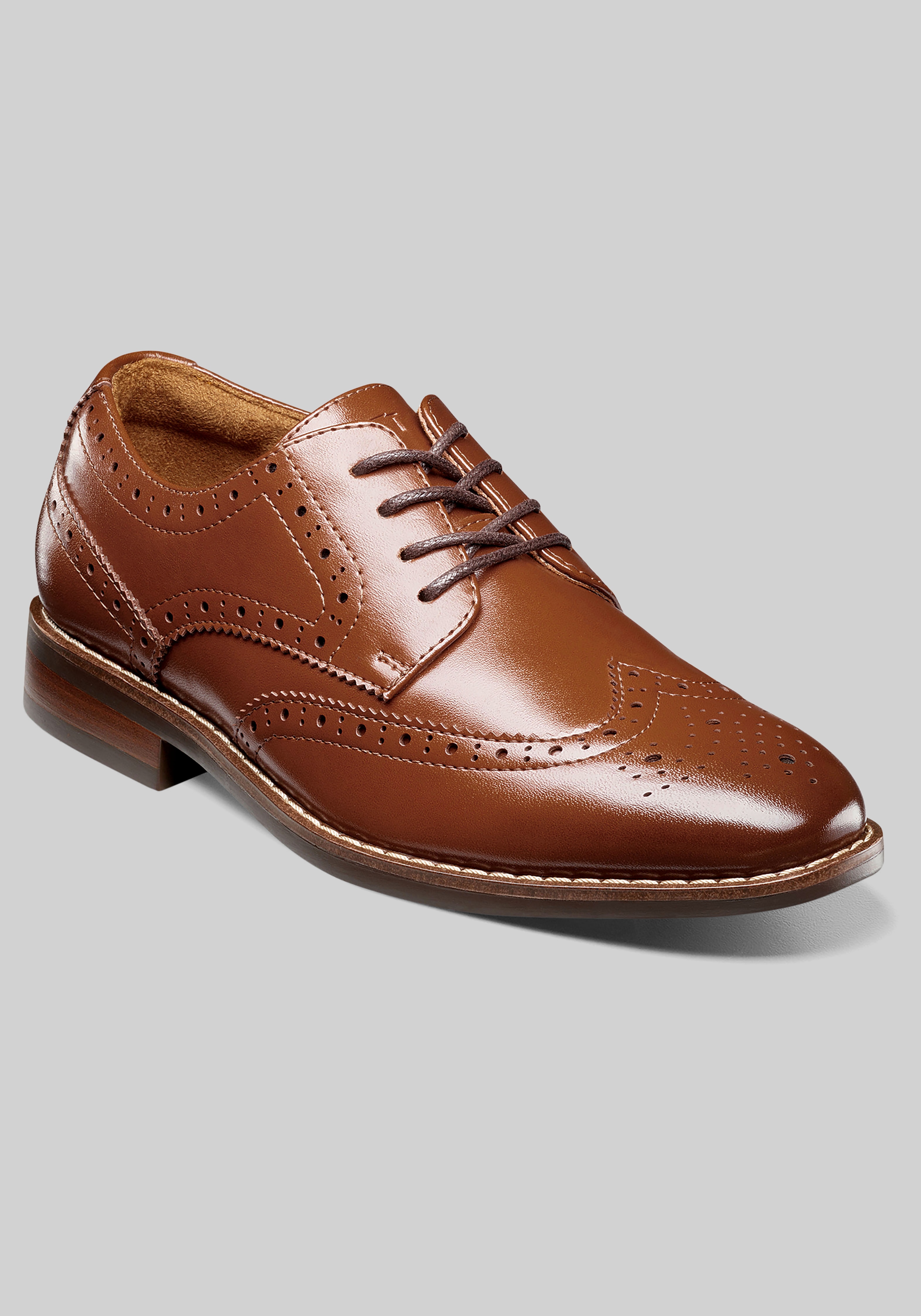 Men's Shoes, Florsheim Rucci Jr. Boys Wingtip Oxfords - Jos A Bank