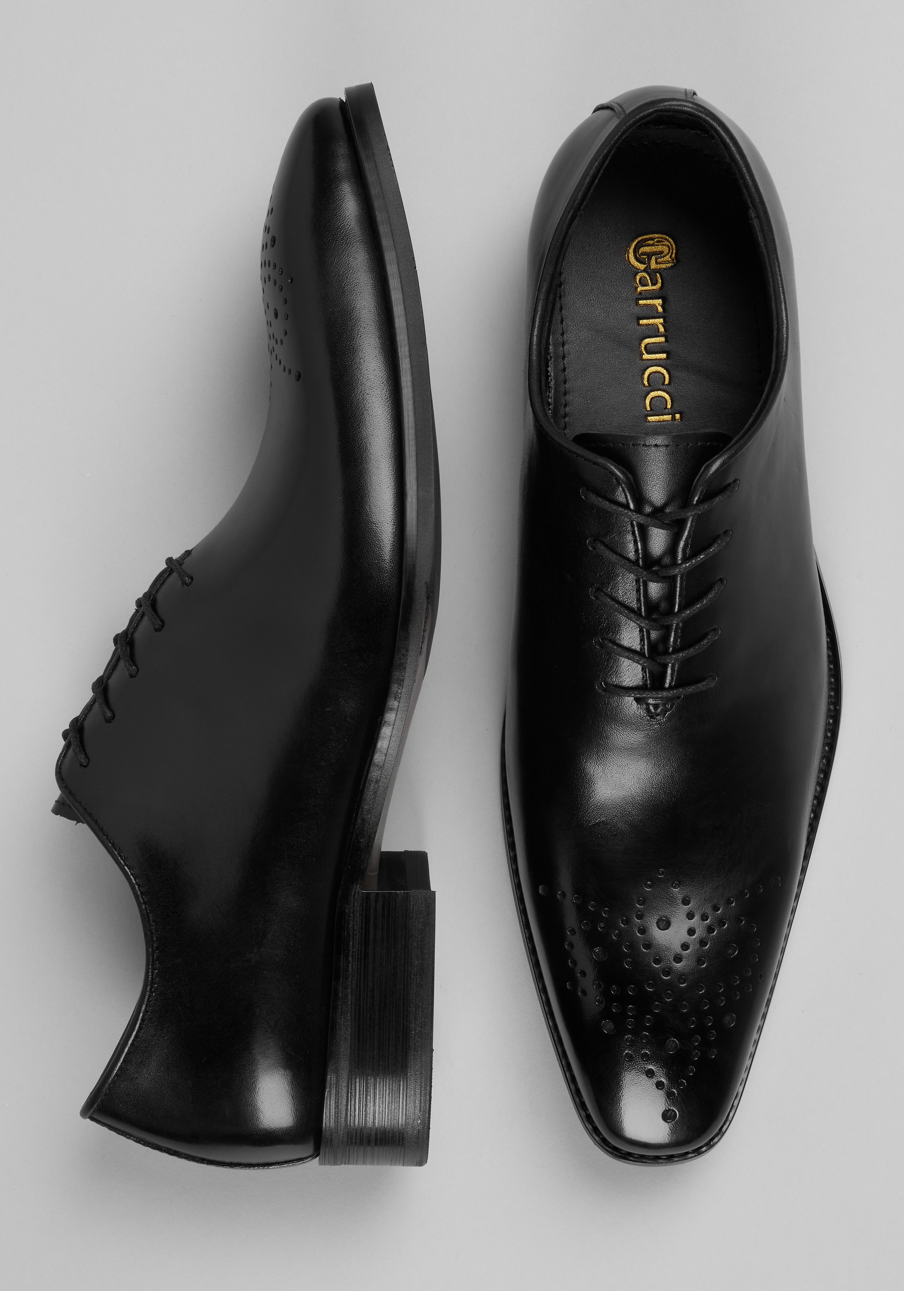 Carrucci Hand-Burnished Dress Oxfords