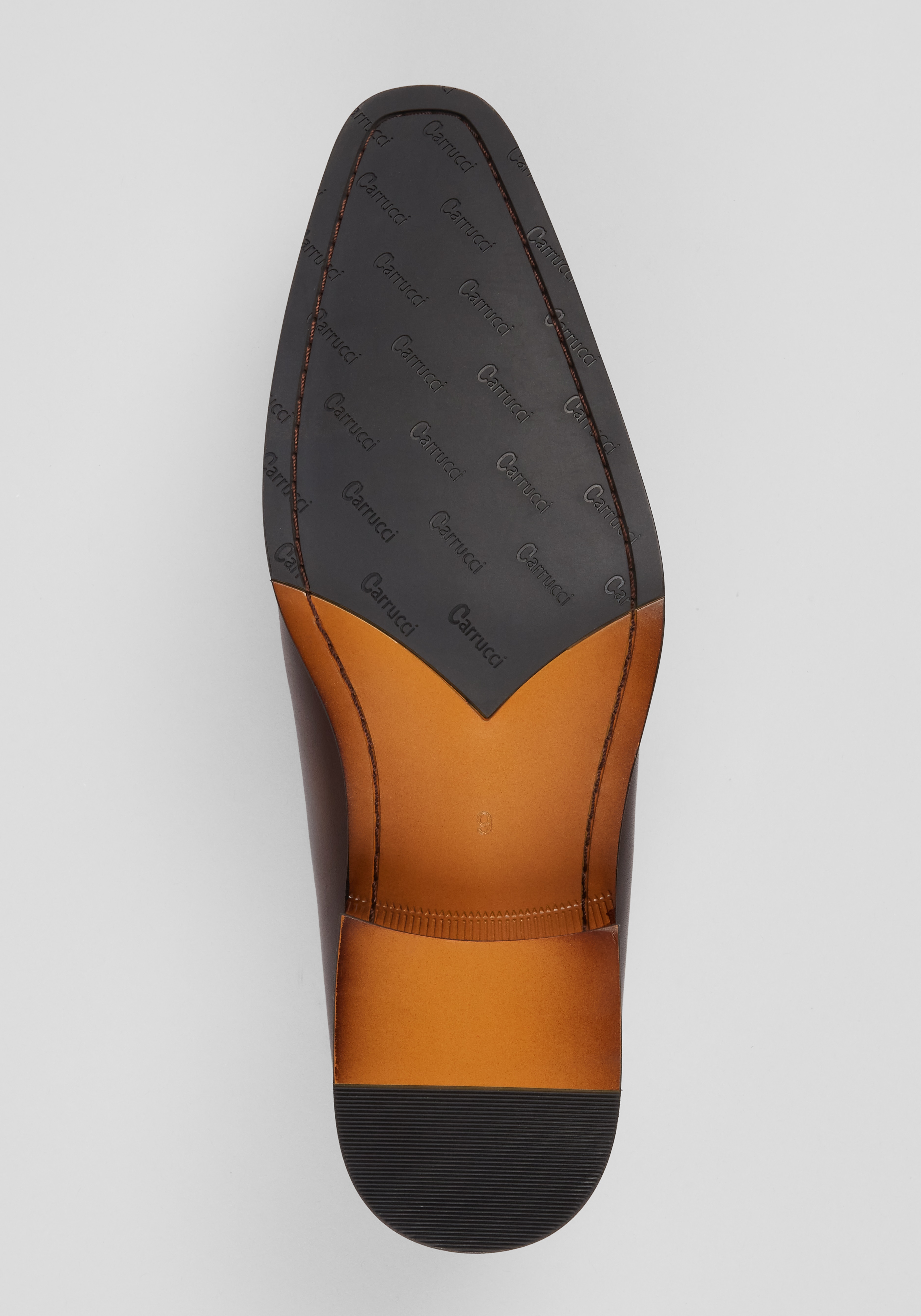 Carrucci Hand-Burnished Dress Oxfords