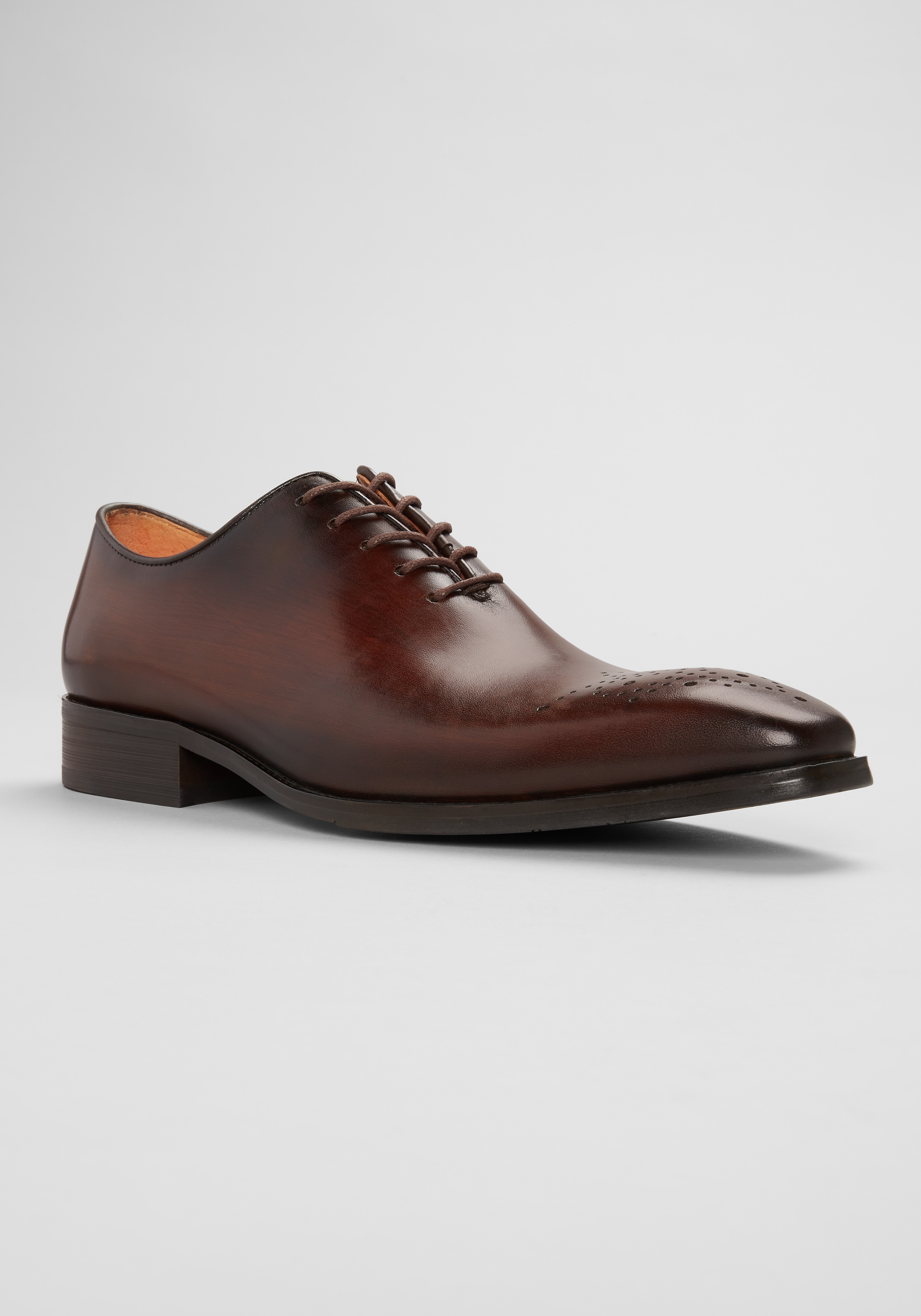 Carrucci Hand-Burnished Dress Oxfords