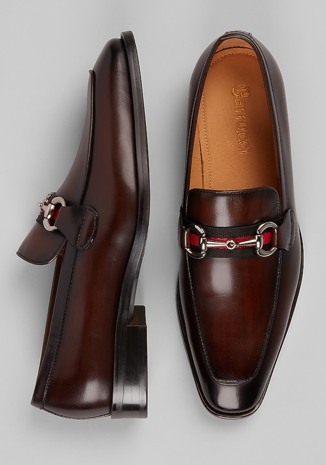Carrucci Verona Bit Loafers Cognac Color Size US 10.5 Eu 43.5 Dress Shoes Men main image 2