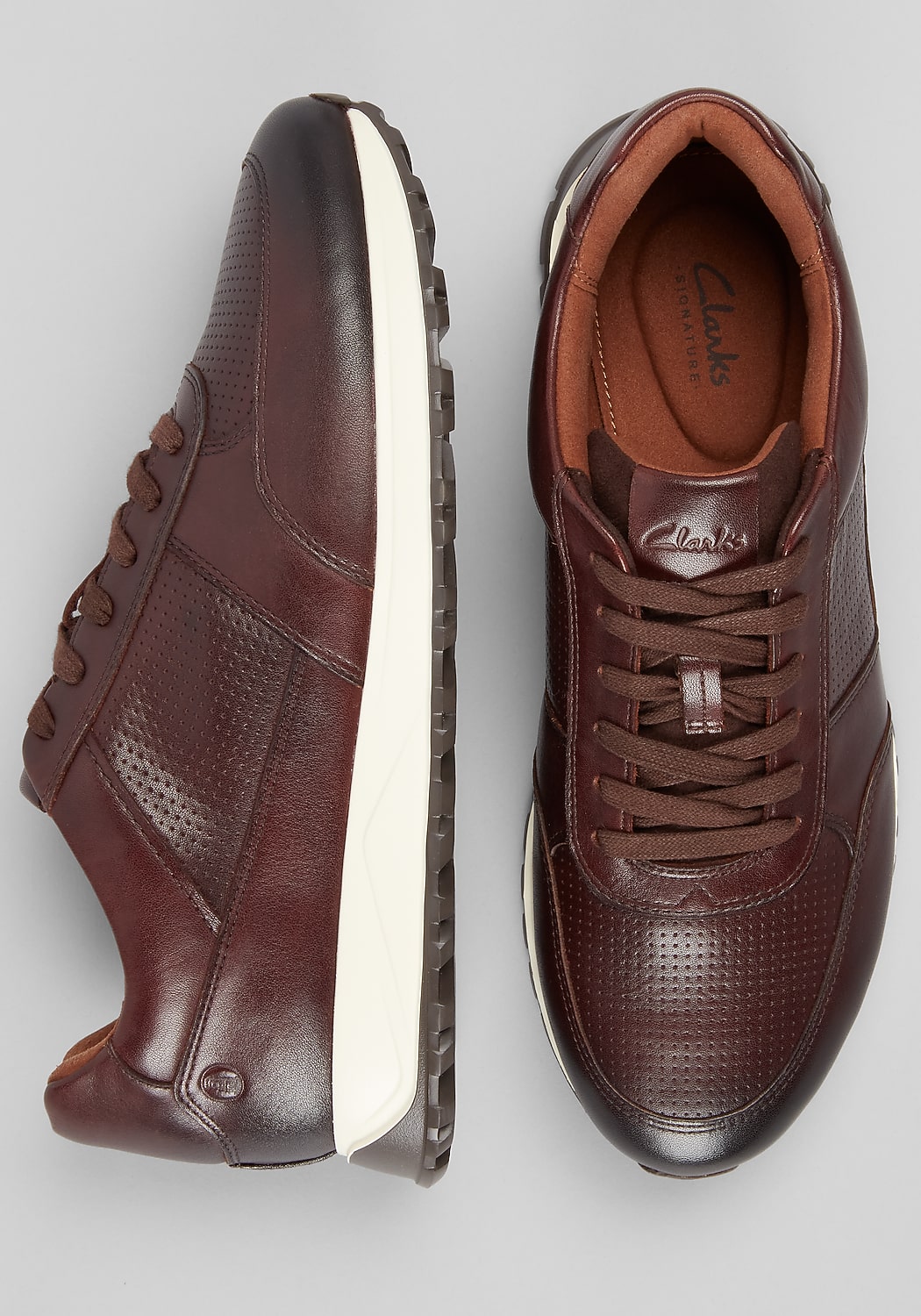 Clarks Radwell Leather Sneakers