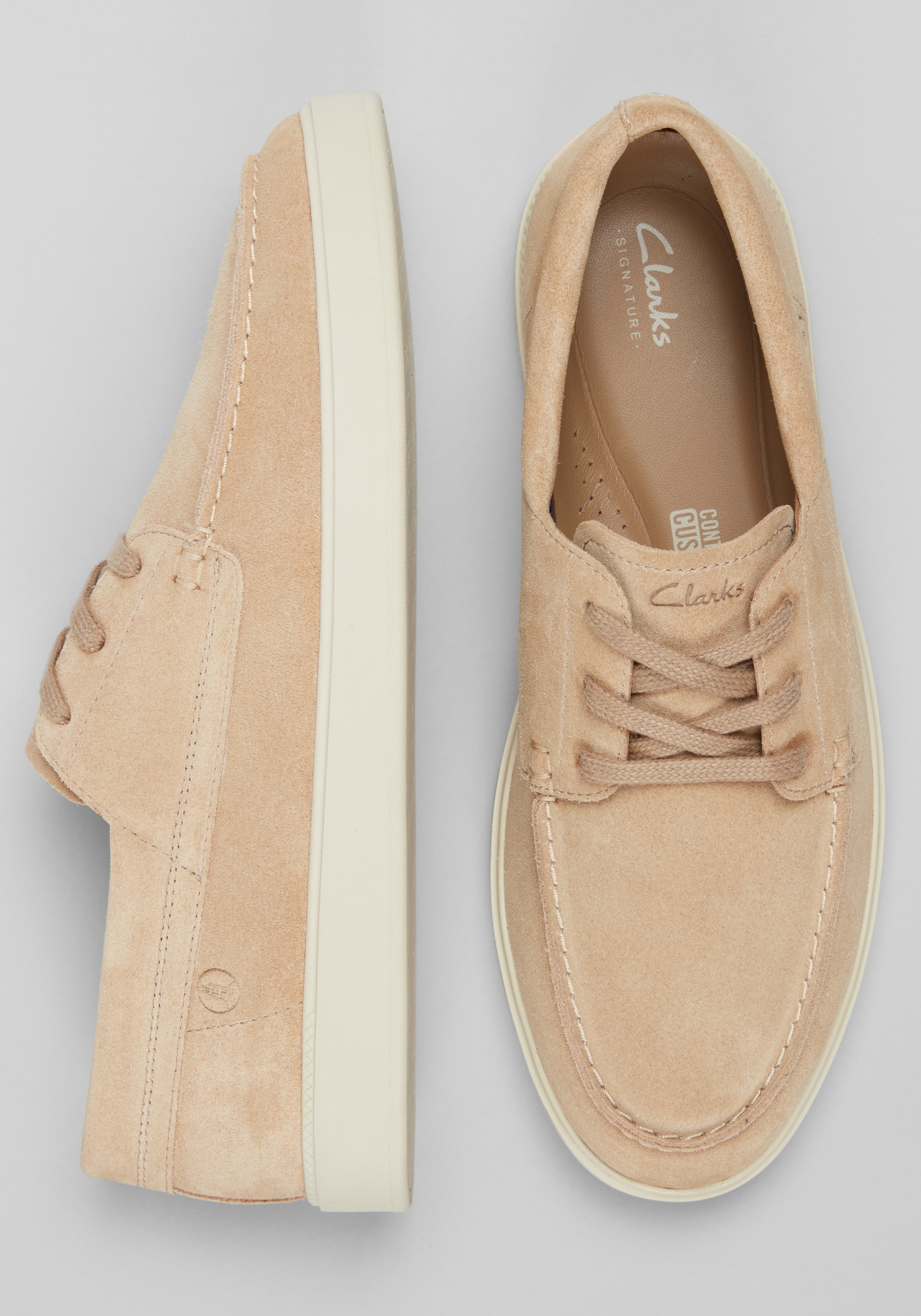 Clarks Lockford Suede Boat Shoes