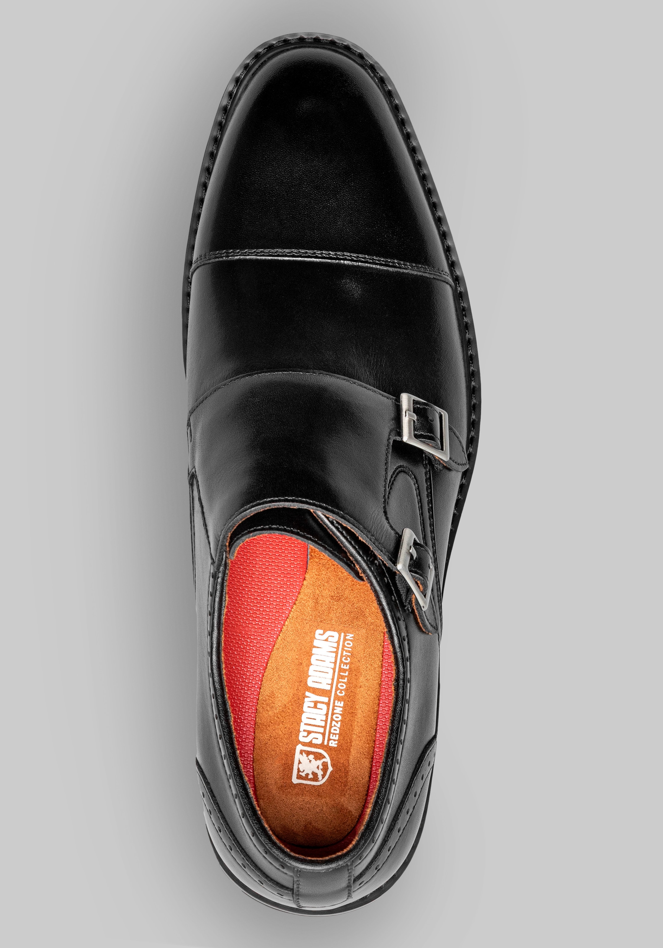 Stacy Adams Boswell Double Monk Strap Cap Toe Shoes