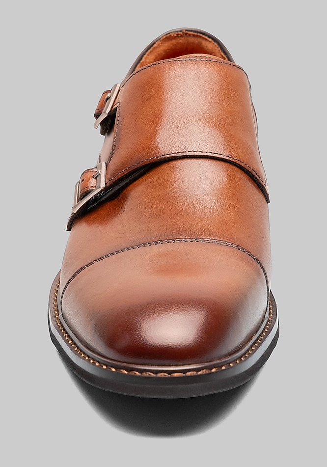 Stacy Adams Boswell Double Monk Strap Cap Toe Shoes - Stacy Adams