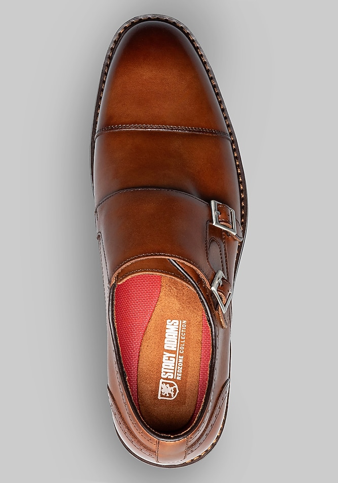 Stacy Adams Boswell Double Monk Strap Cap Toe Shoes - Stacy Adams