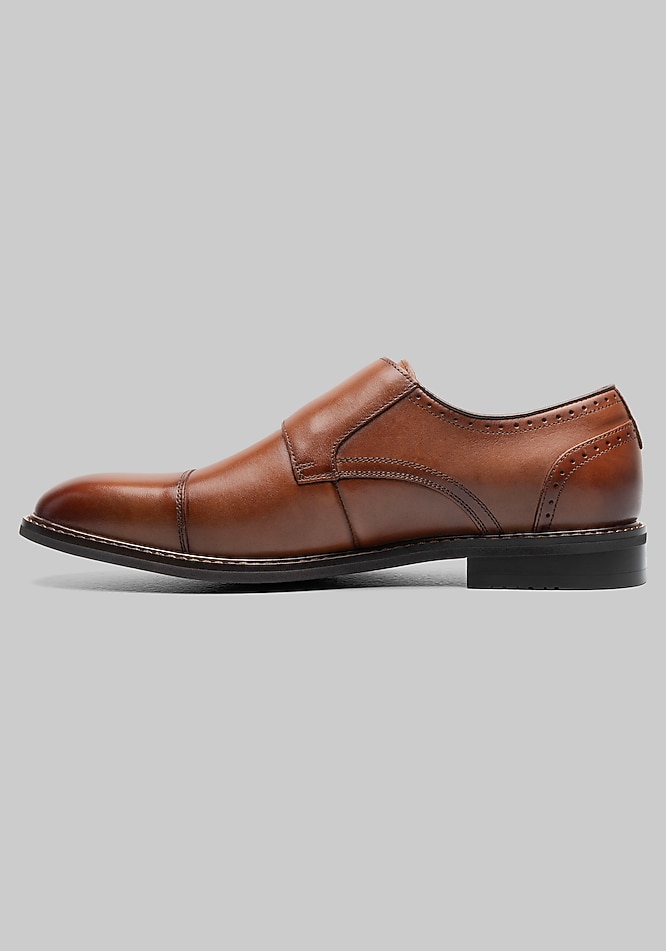 Stacy Adams Boswell Double Monk Strap Cap Toe Shoes - Stacy Adams