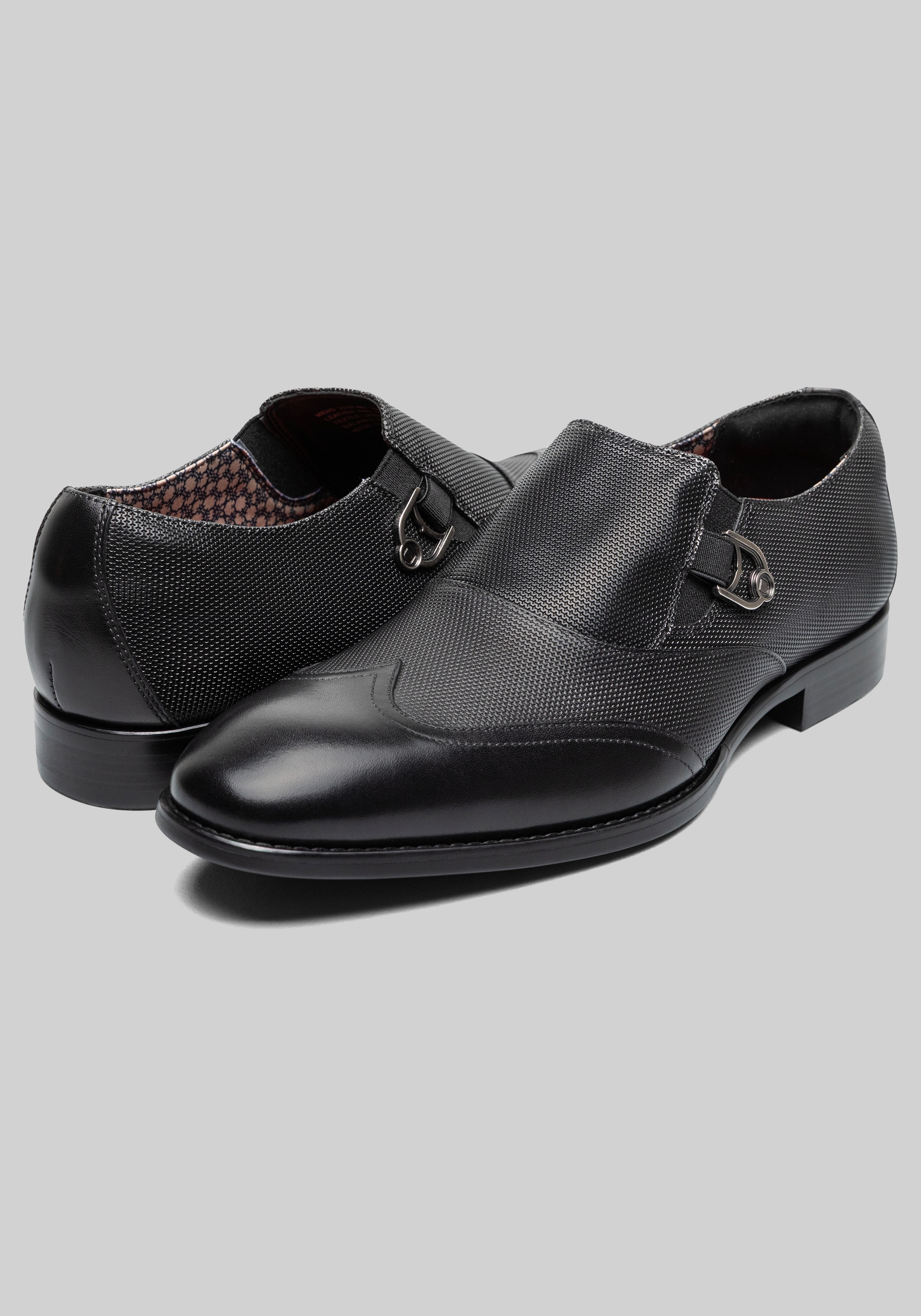 Stacy Adams Lockwood Wingtip Ornament Slip On Shoes