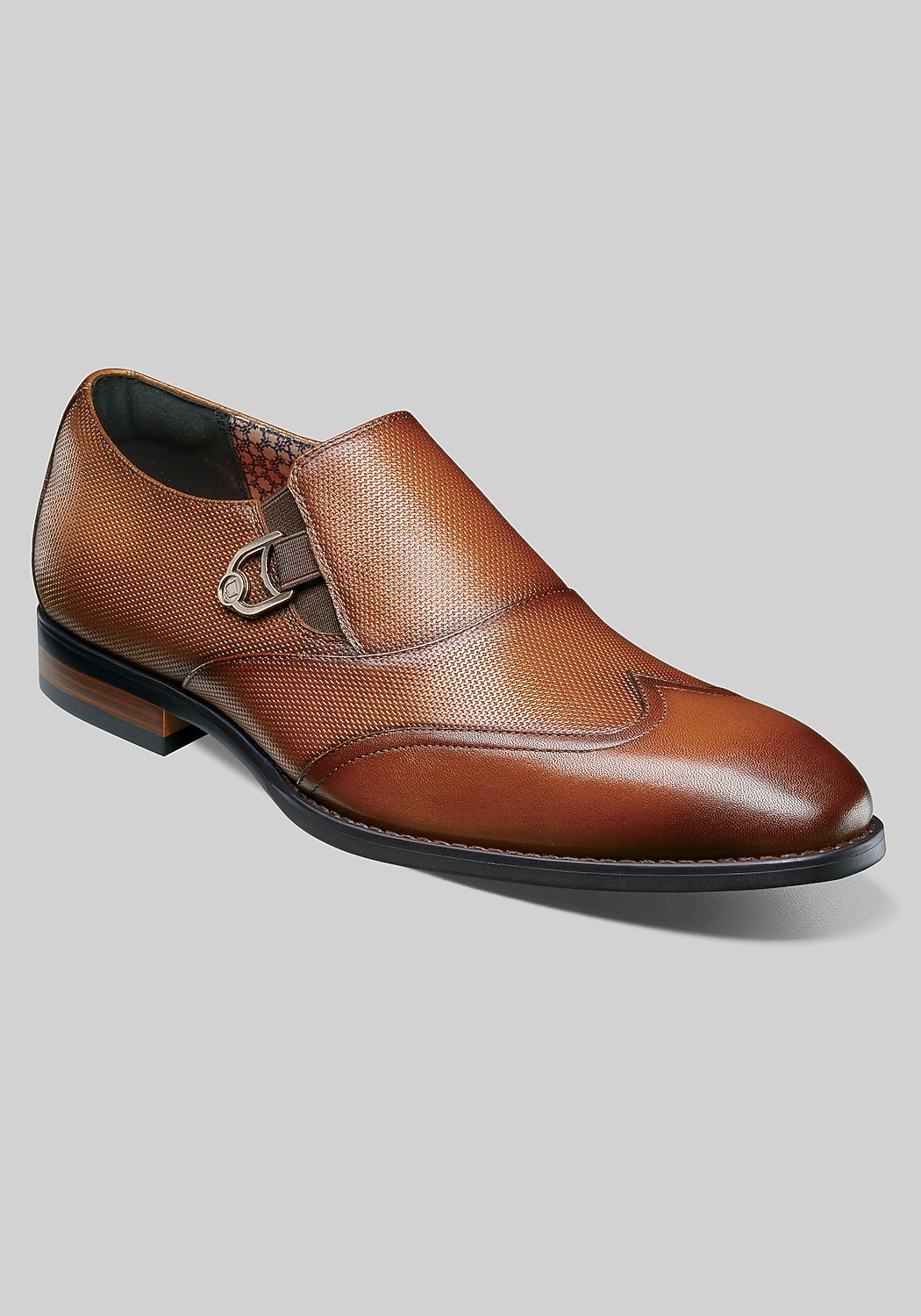 Stacy Adams Lockwood Wingtip Ornament Slip On Shoes