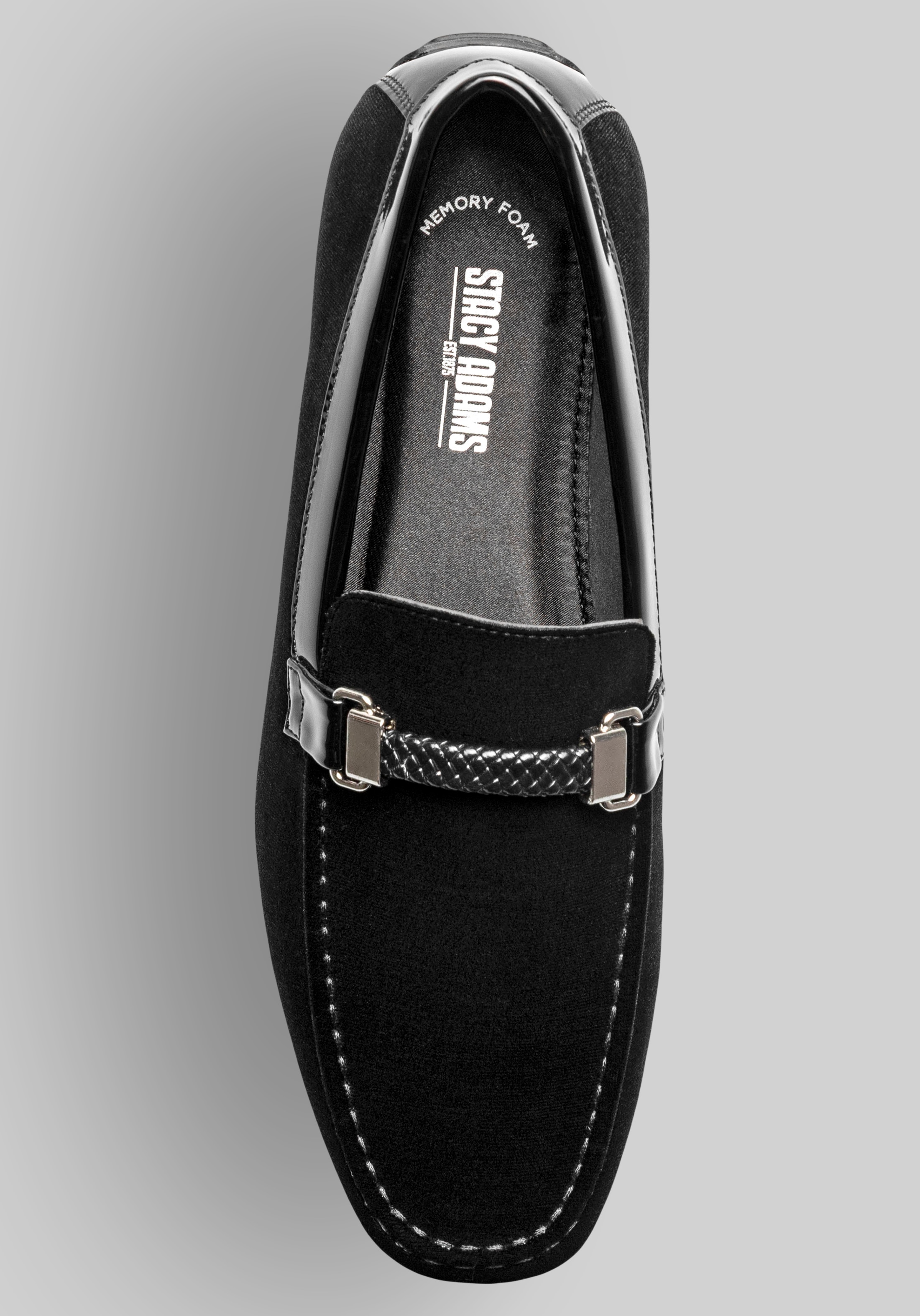 Stacy Adams Sheridan Velour Moc Toe Bit Loafers