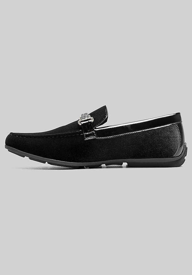 Stacy Adams Sheridan Velour Moc Toe Bit Loafers - Mens  display picture 3