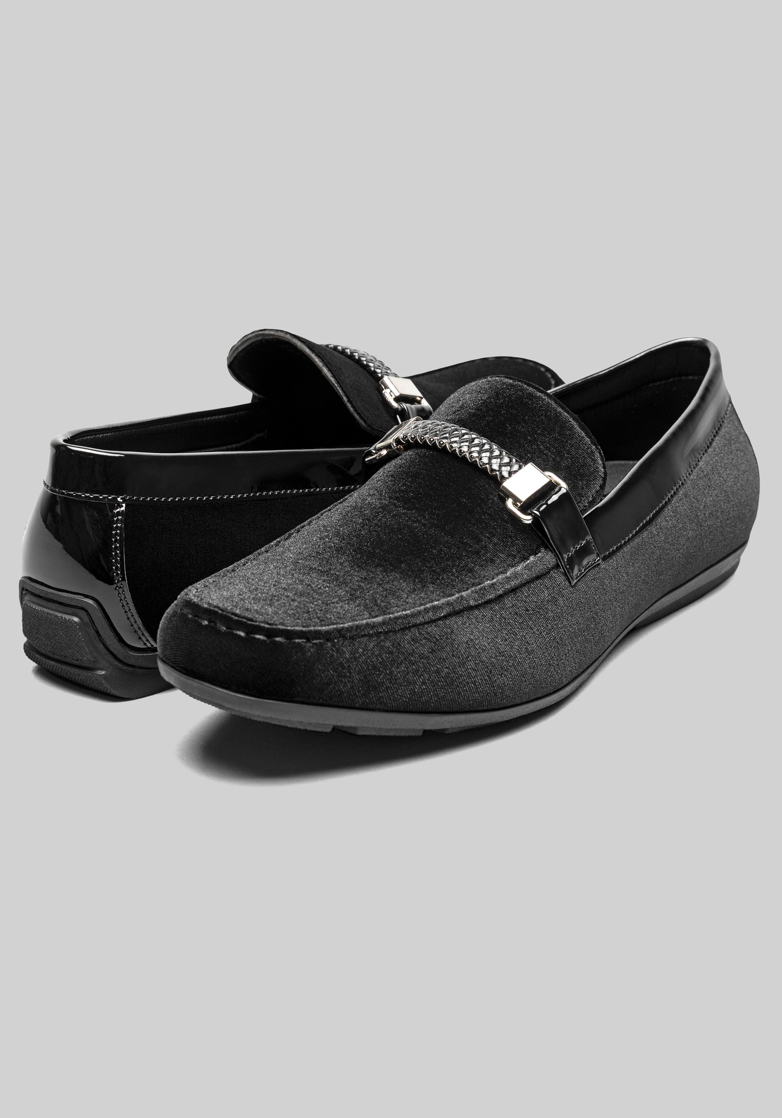 Stacy Adams Sheridan Velour Moc Toe Bit Loafers