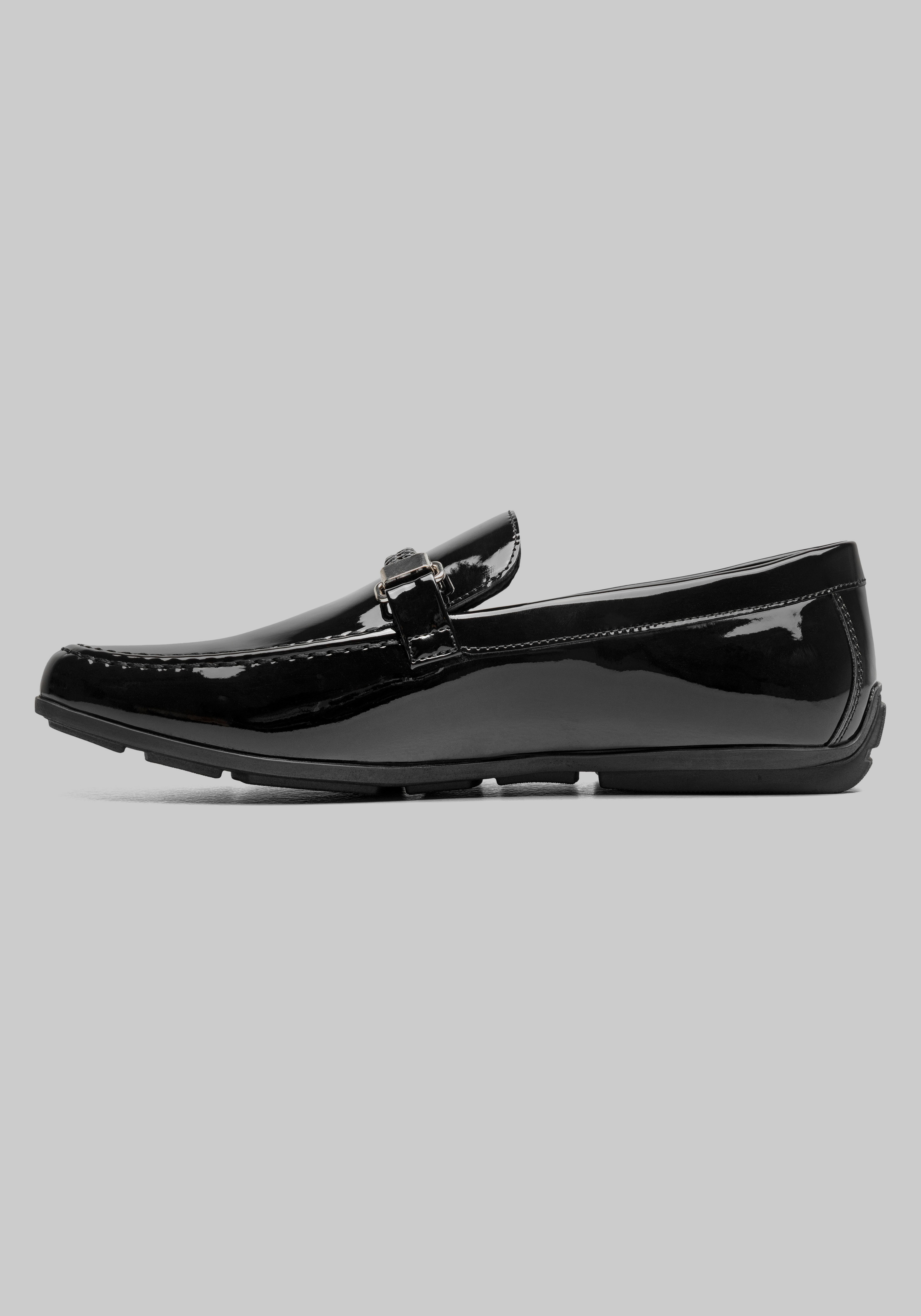 Stacy Adams Sheridan Patent Leather Moc Toe Bit Loafers