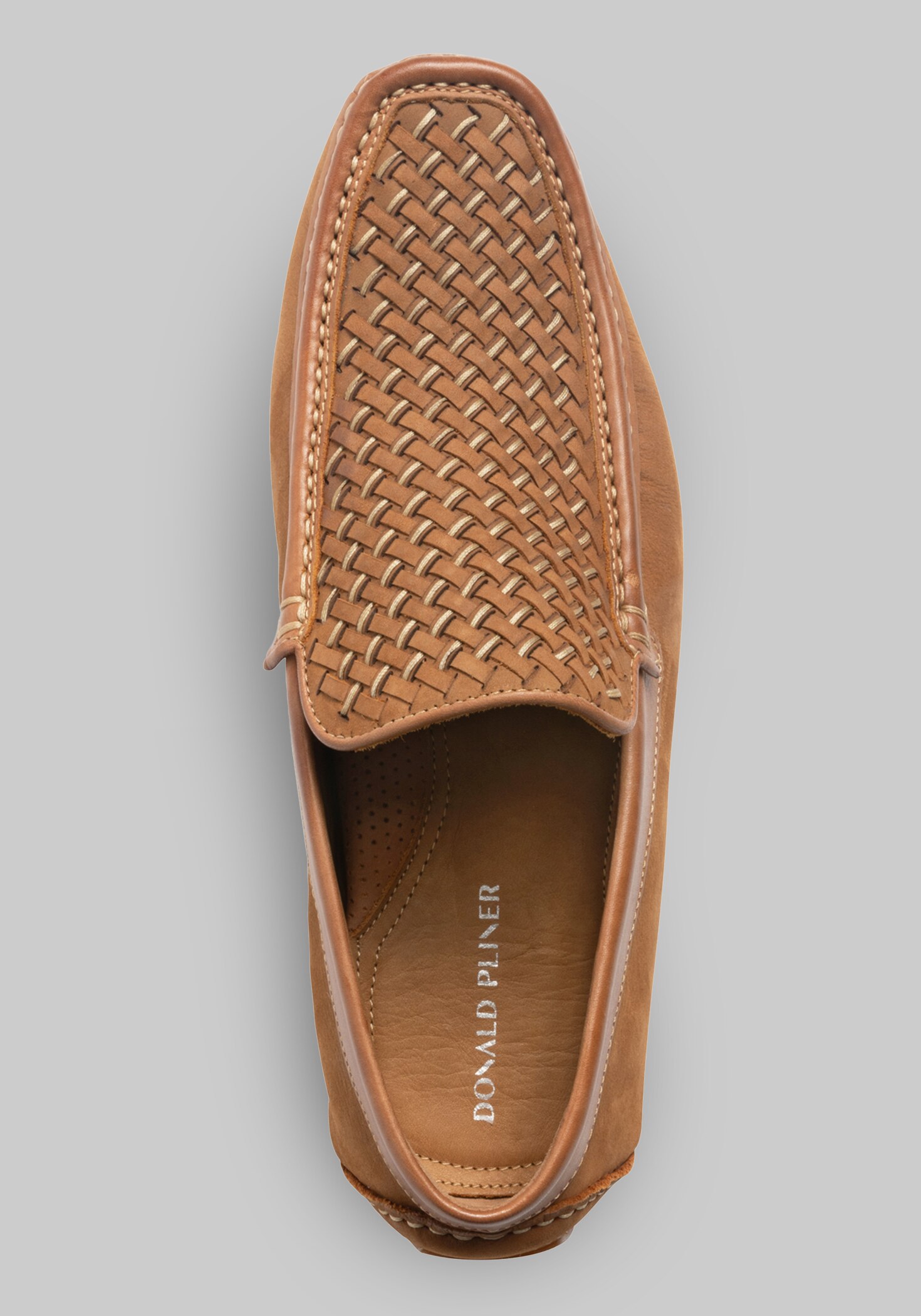 Donald Pliner Damiano Woven Moc Toe Loafers