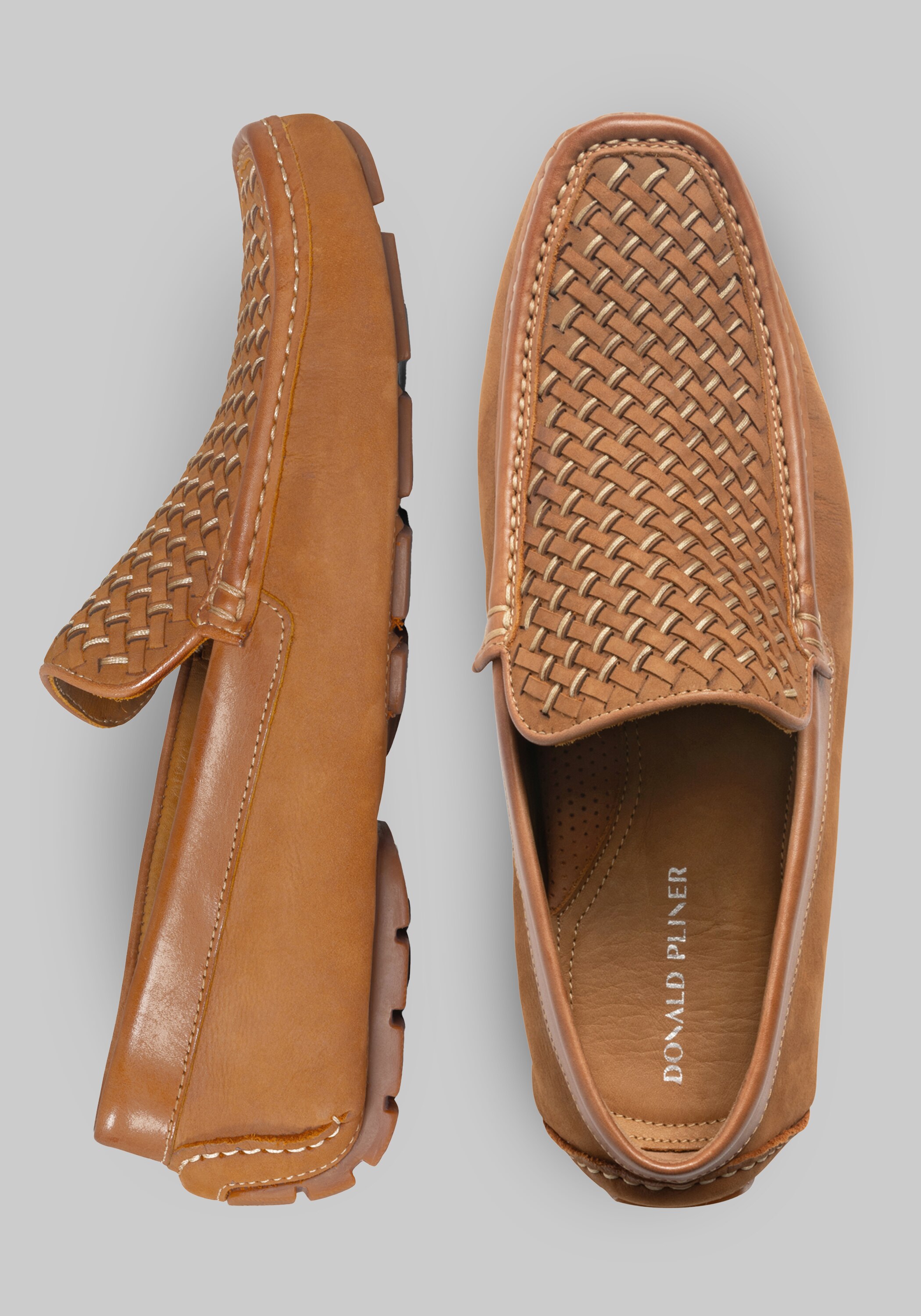 Donald Pliner Damiano Woven Moc Toe Loafers