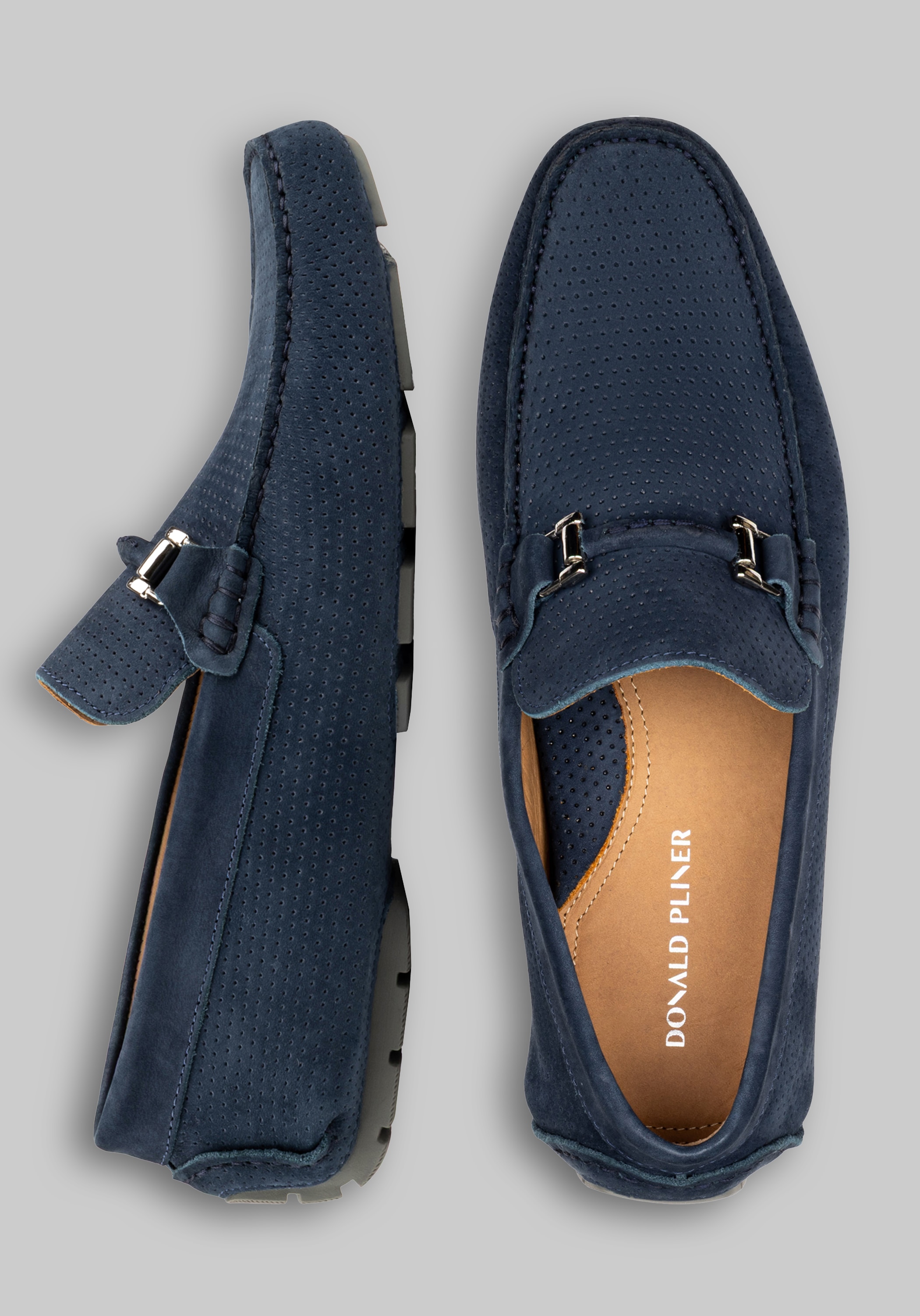 Donald Pliner Drexel Moc Toe Bit Driving Loafers
