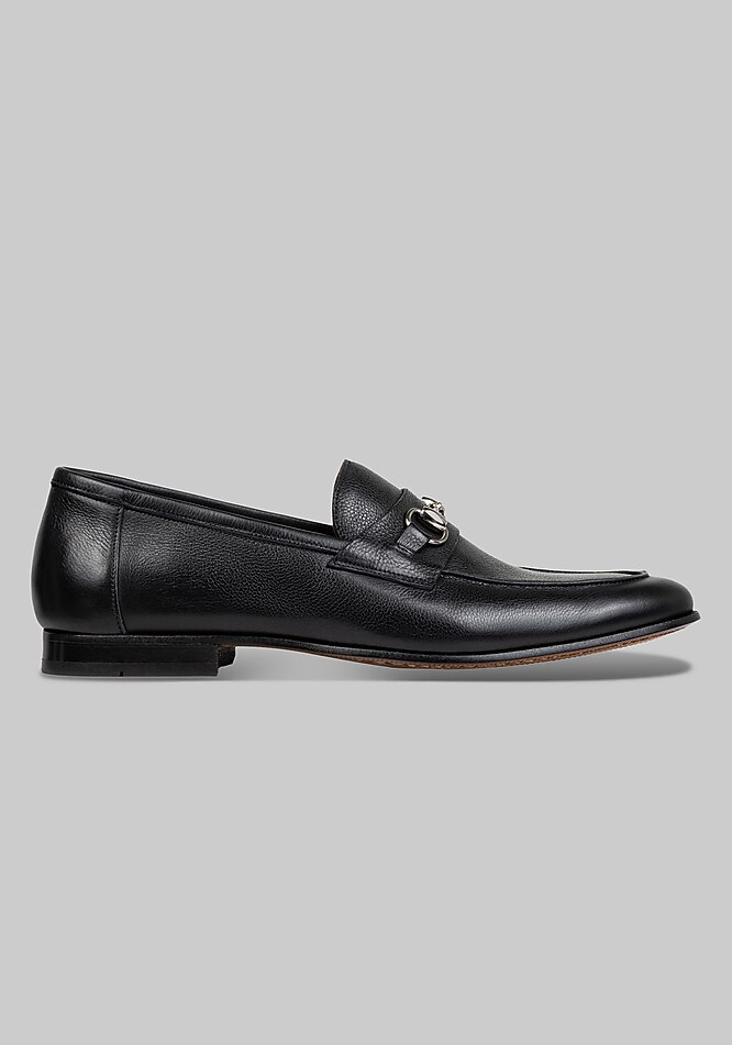 Donald J. Pliner White Leather Bit Loafers with Silver Hardware SLADE at Donald Pliner main image 4