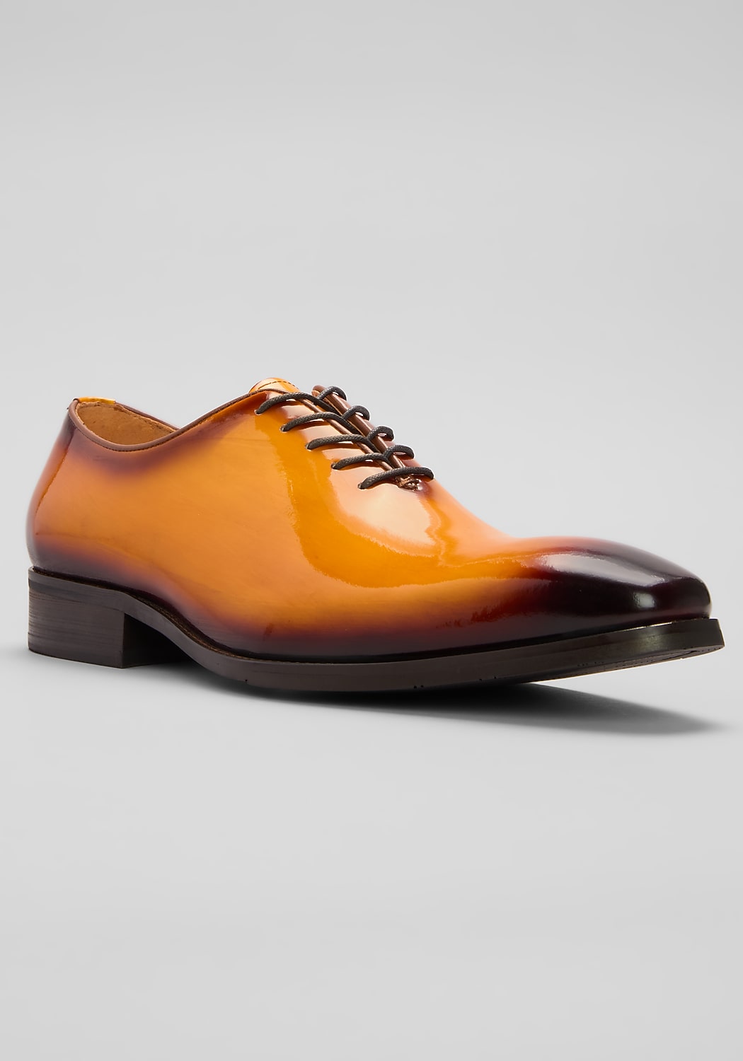 Carrucci Wholecut Patent Leather Oxfords