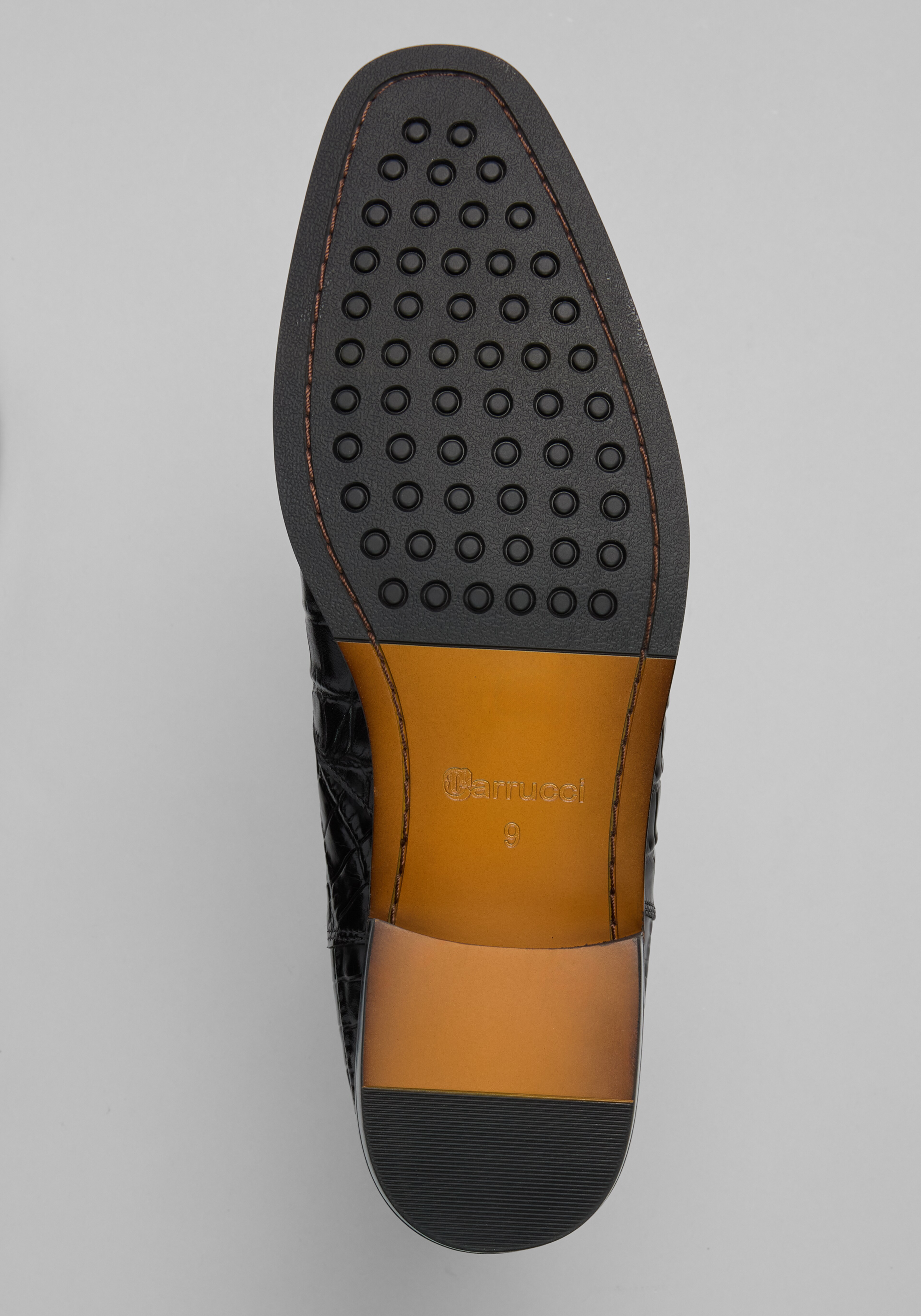 Carrucci Crocodile Print Chelsea Boots