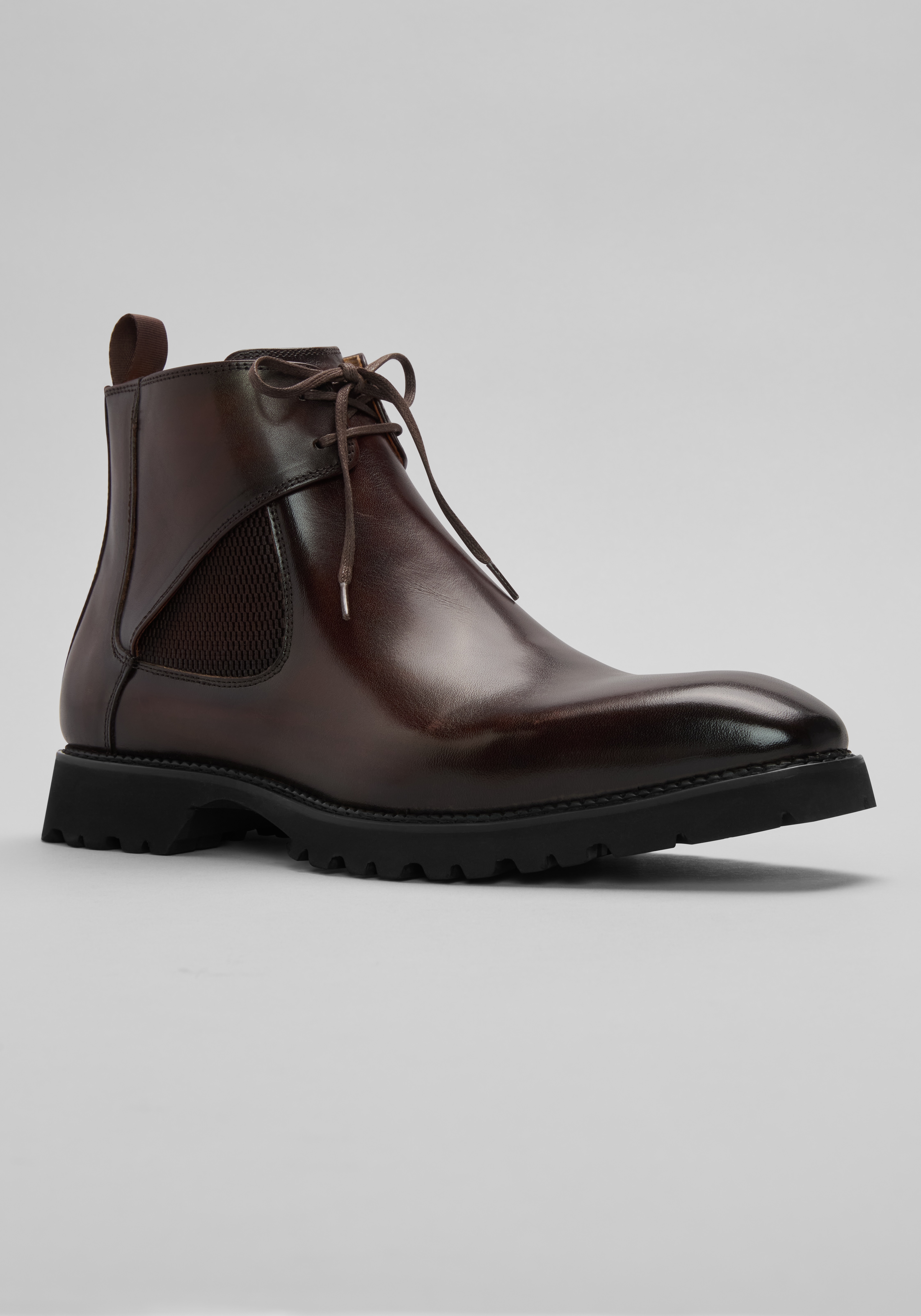 Men's Shoes, Carrucci Laced Chelsea Boots - Jos A Bank