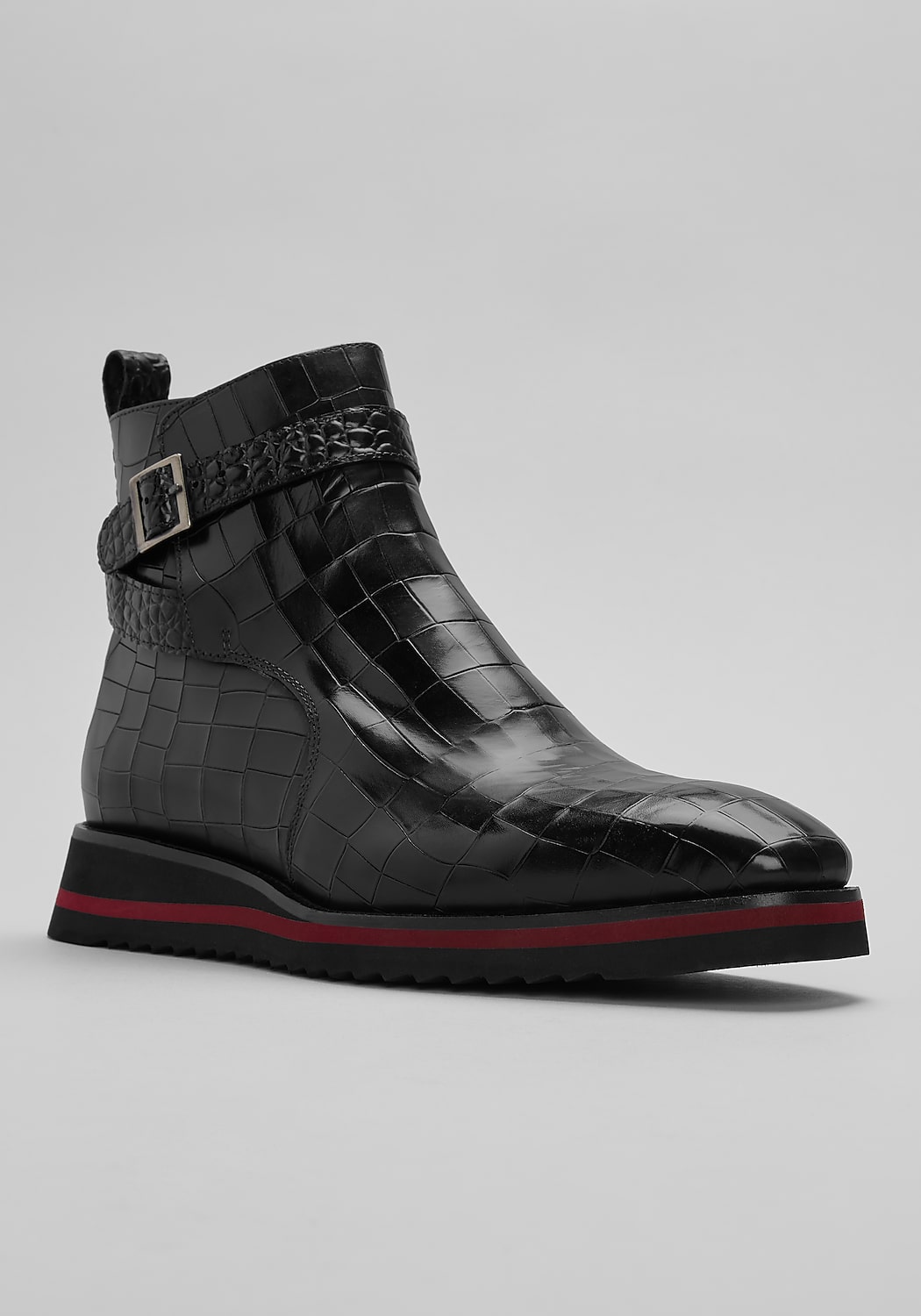 Carrucci Crocodile Jodhpur Boots