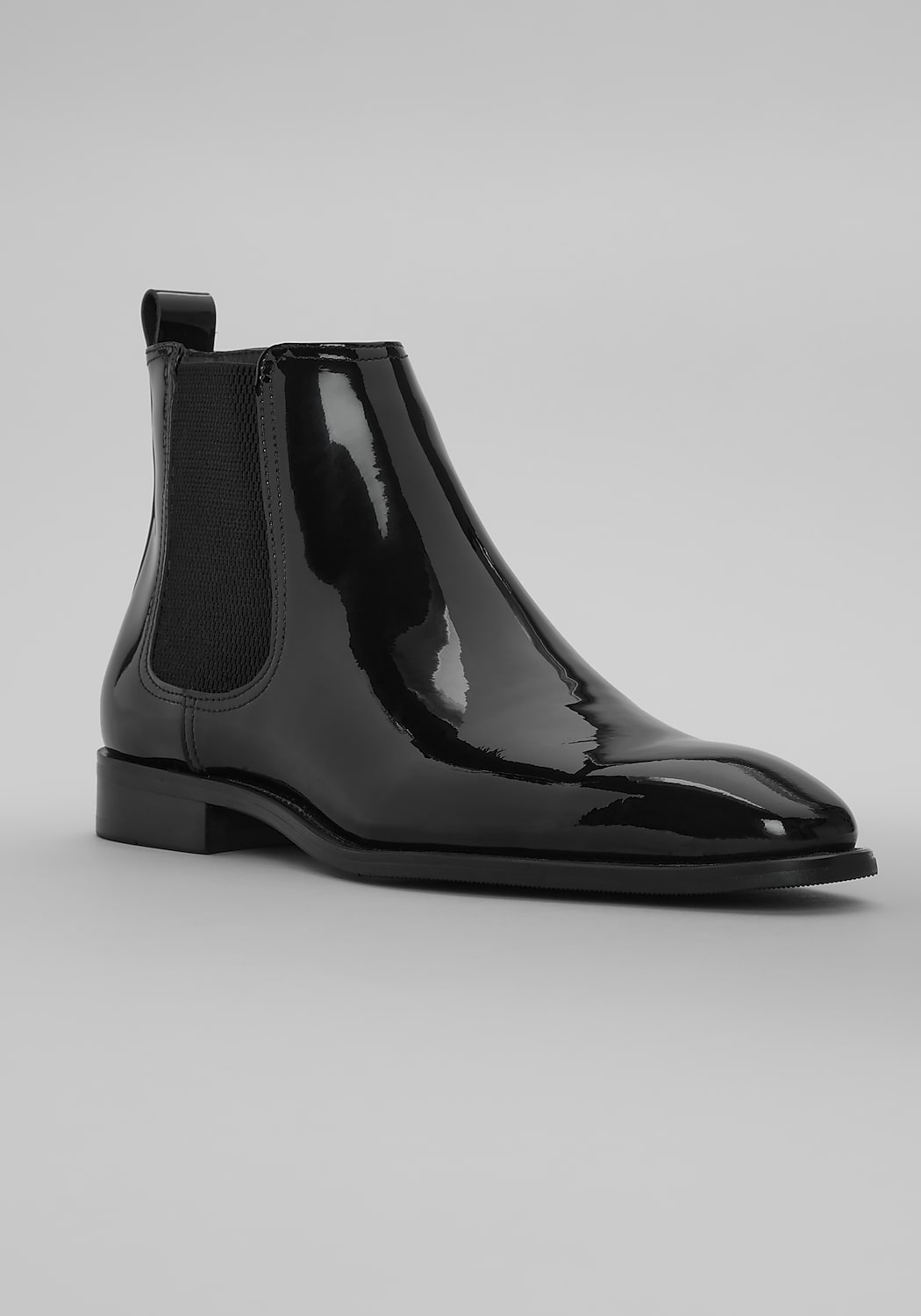 Carrucci Patent Leather Chelsea Boots