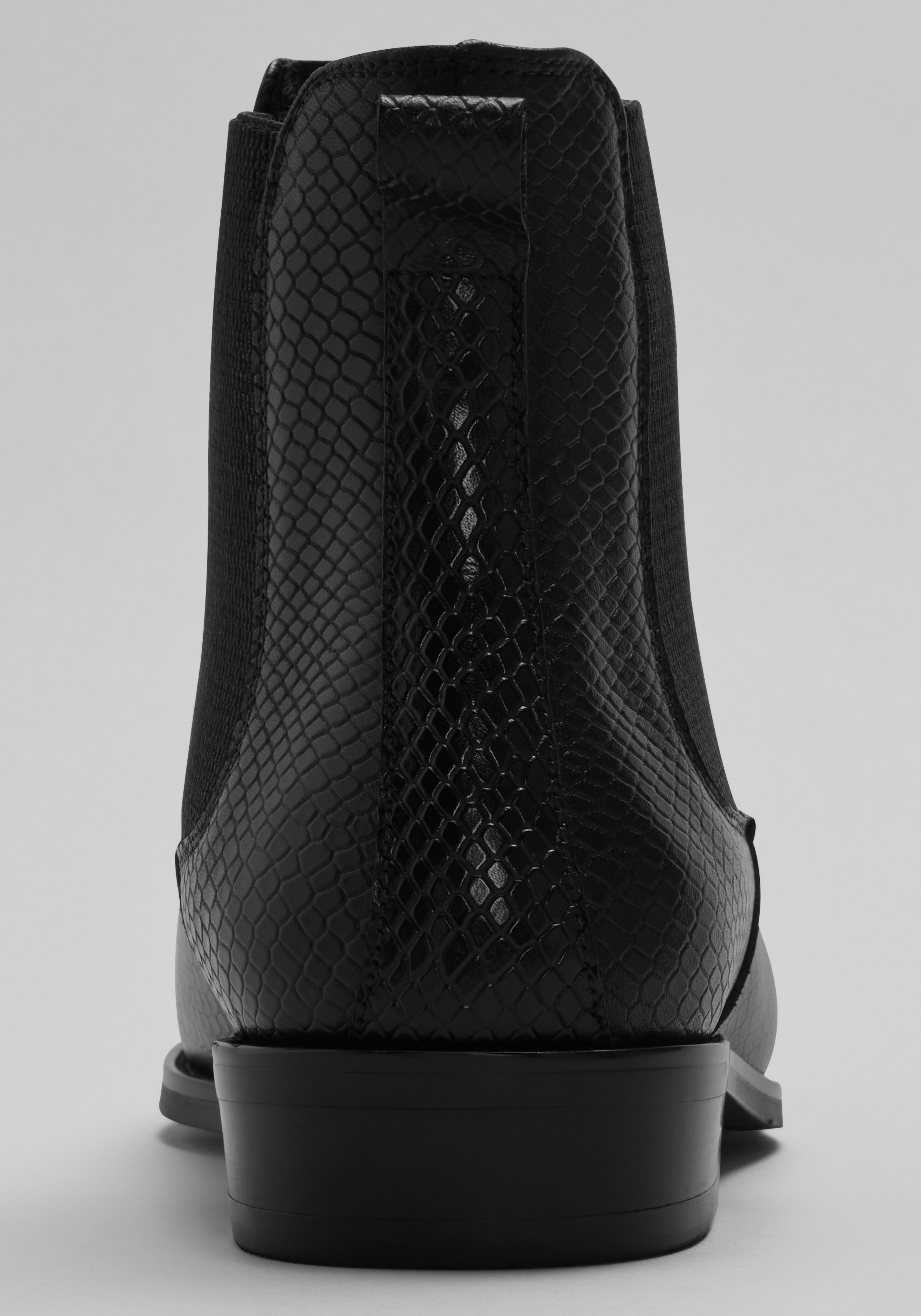 Carrucci Embossed Python Chelsea Boots