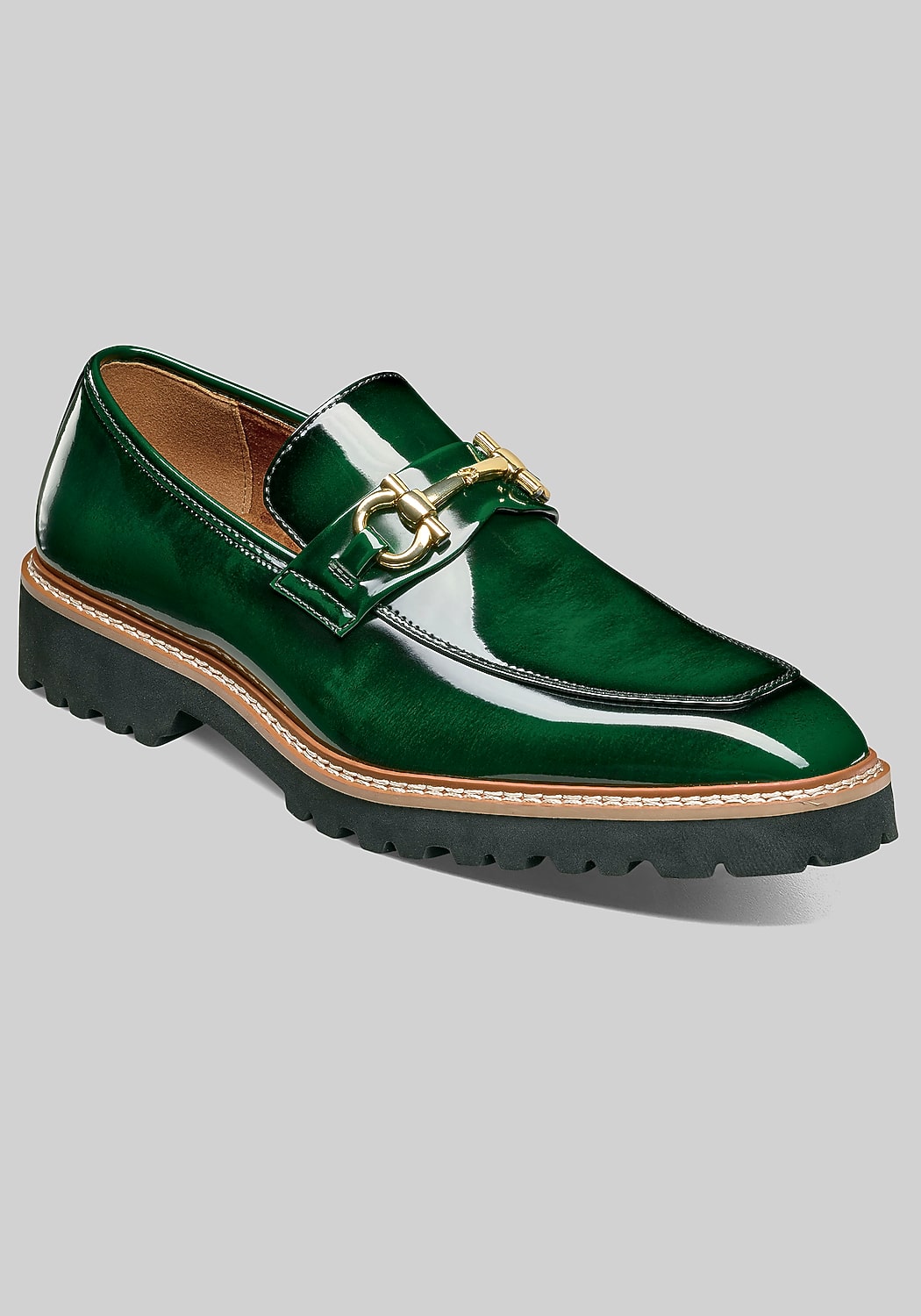 Stacy Adams Carabello Moc Toe Metal Bit Loafers