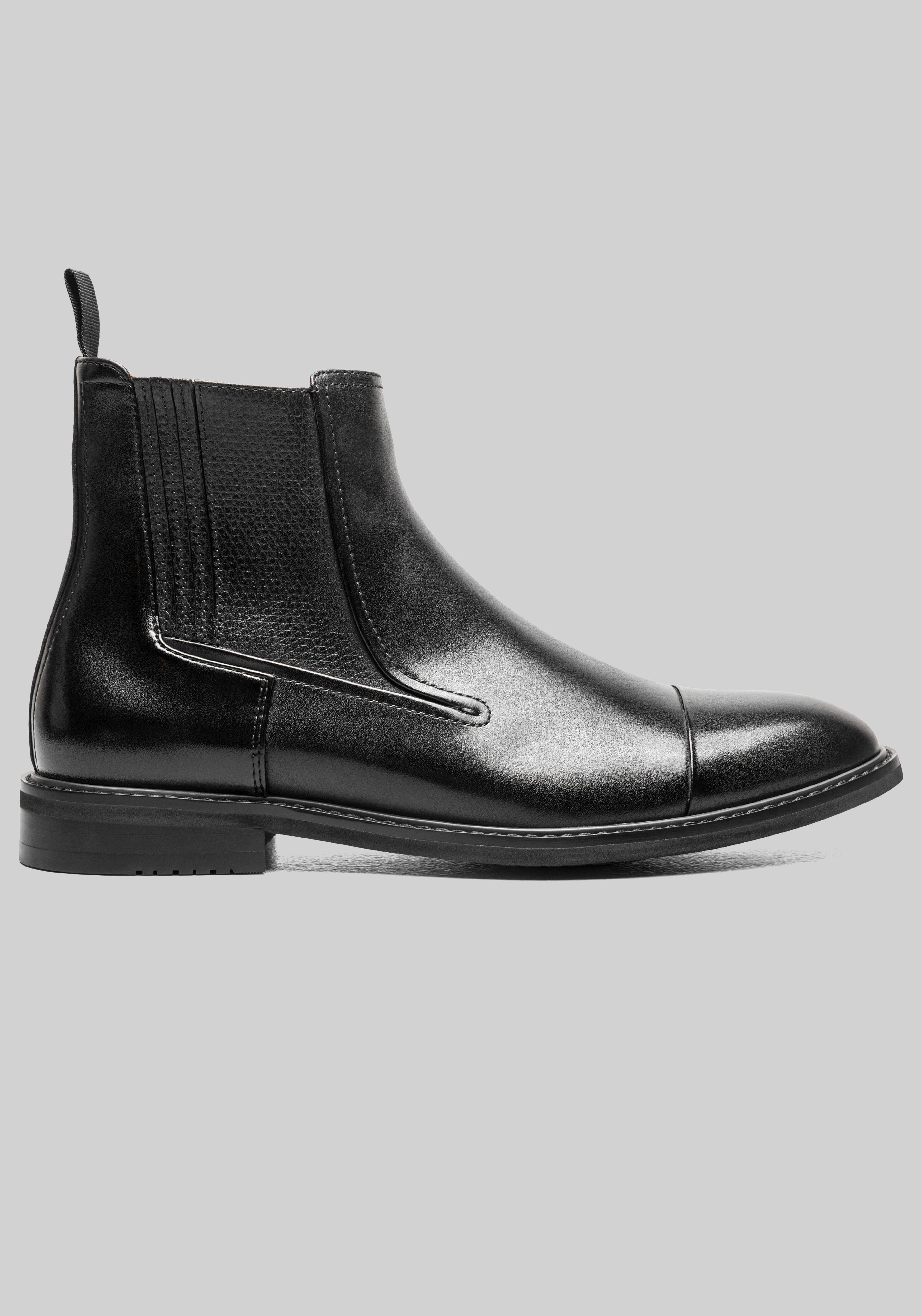 Stacy Adams Berkshire Cap Toe Inside Zip Boots