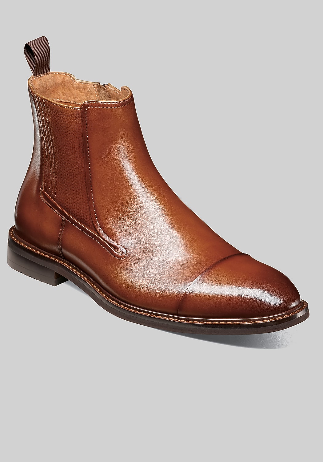 Stacy Adams Berkshire Cap Toe Inside Zip Boots