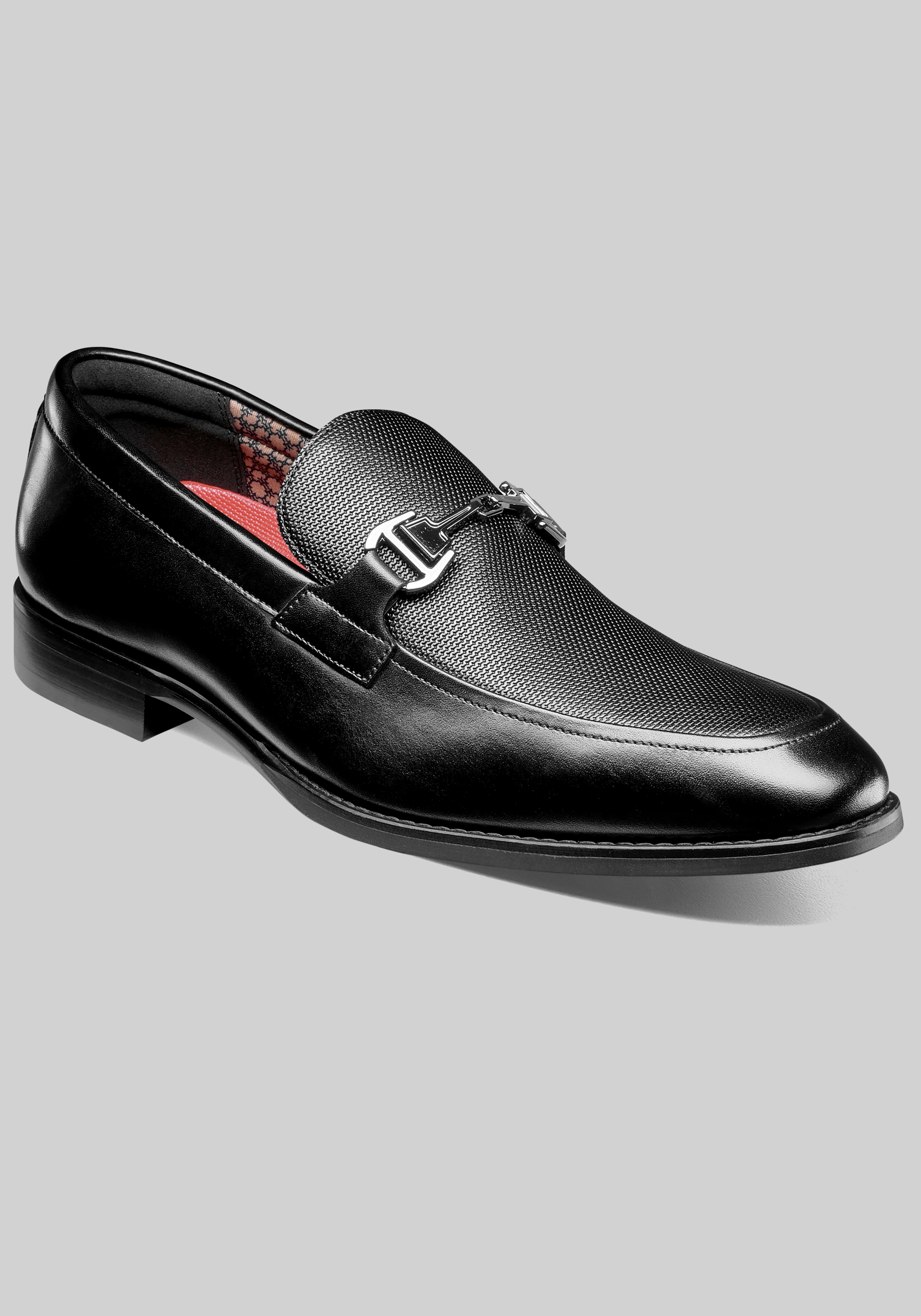 Stacy Adams Lawton Moc Toe Metal Bit Loafers