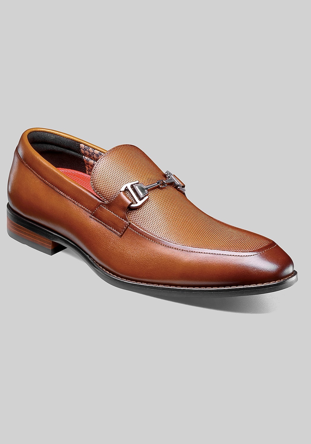 Stacy Adams Lawton Moc Toe Metal Bit Loafers