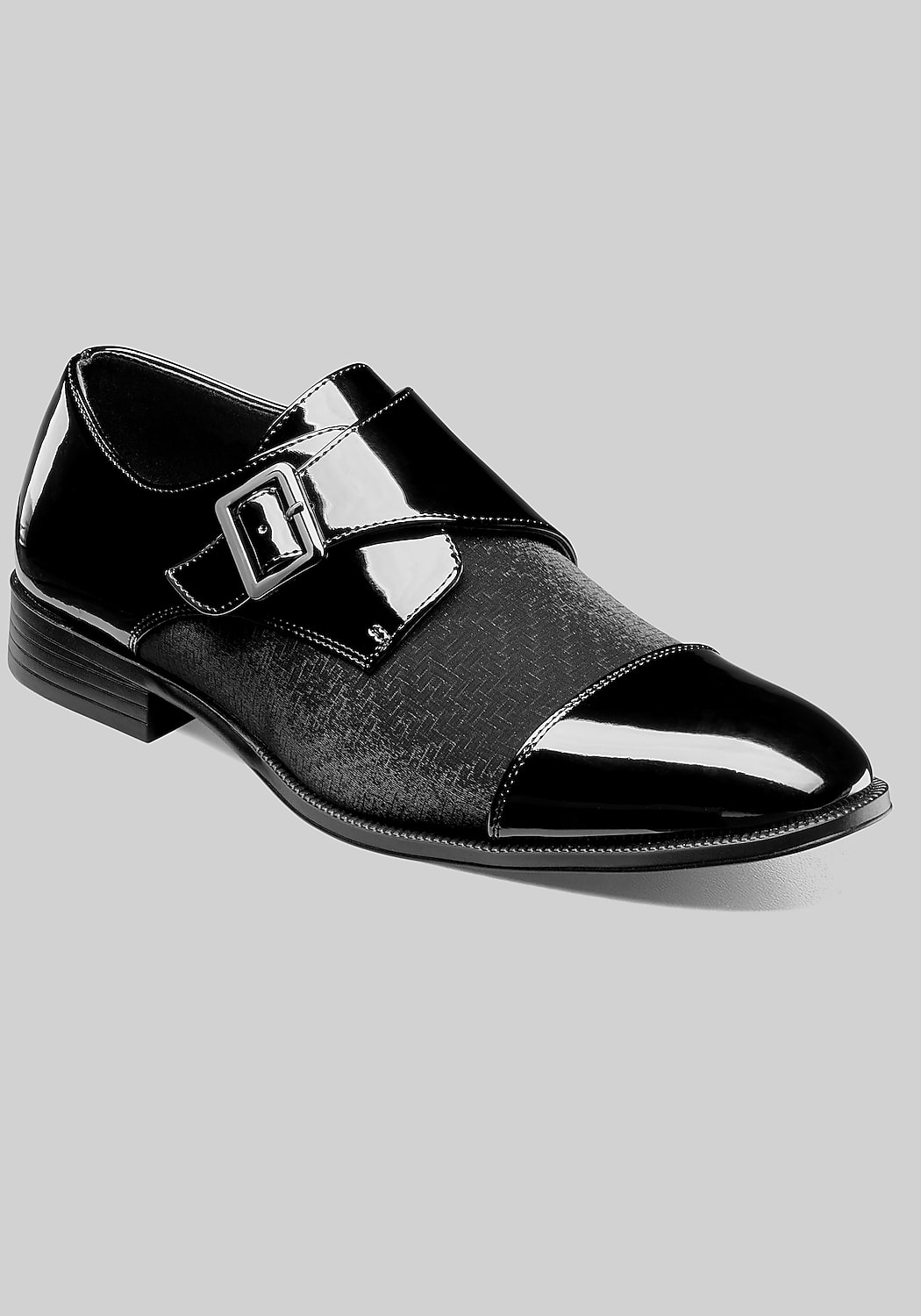 Stacy Adams Sutherland Cap Toe Monk Strap Loafers