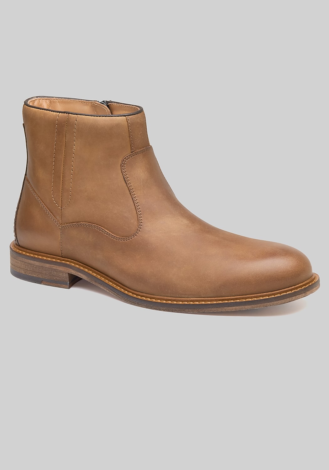 Johnston & Murphy Ripley Plain Toe Inside Zip Boots