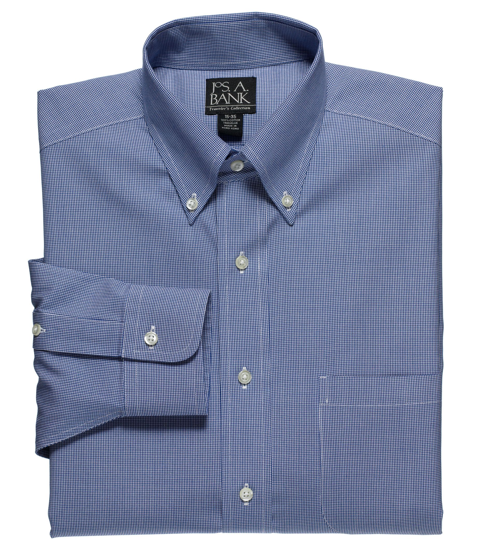 mens fitted dress shirts button down collar