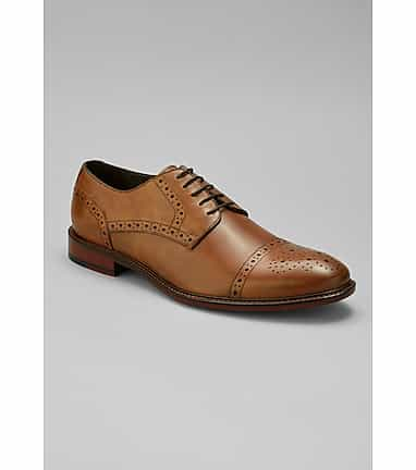 Joseph abboud tan hot sale plain toe oxfords