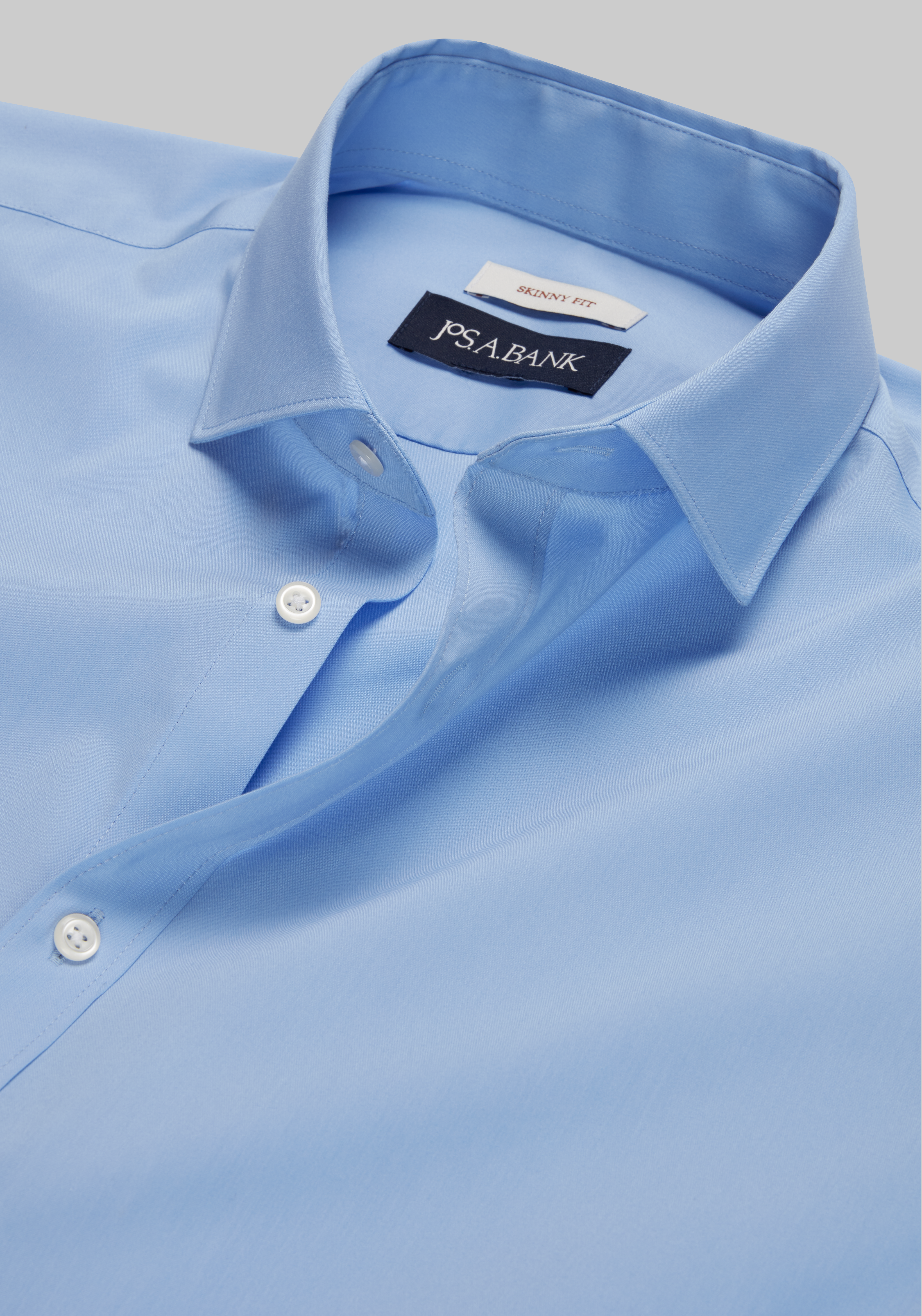 Jos. A. Bank Skinny Fit Spread Collar Solid Dress Shirt CLEARANCE