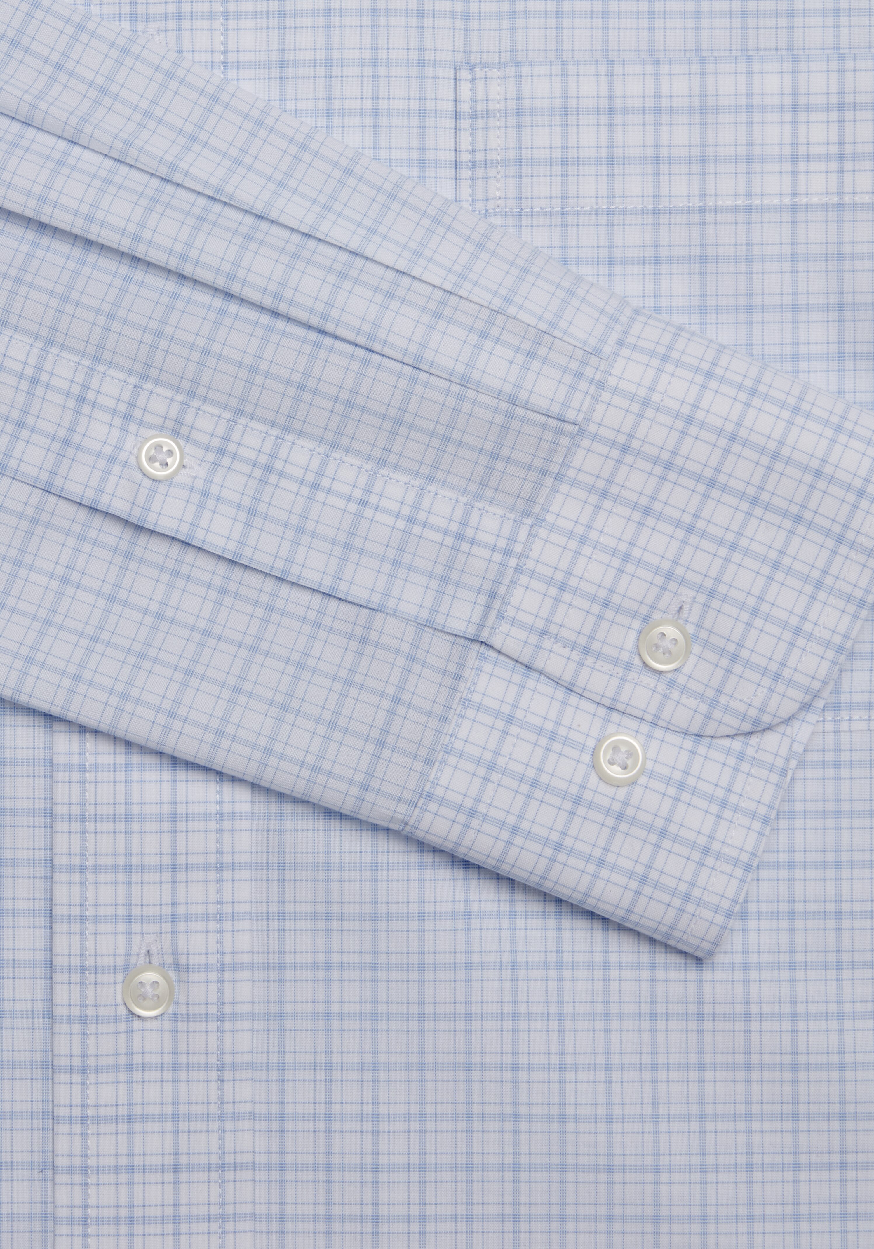 Traveler® Collection Tailored Fit Spread Collar Check Dress Shirt