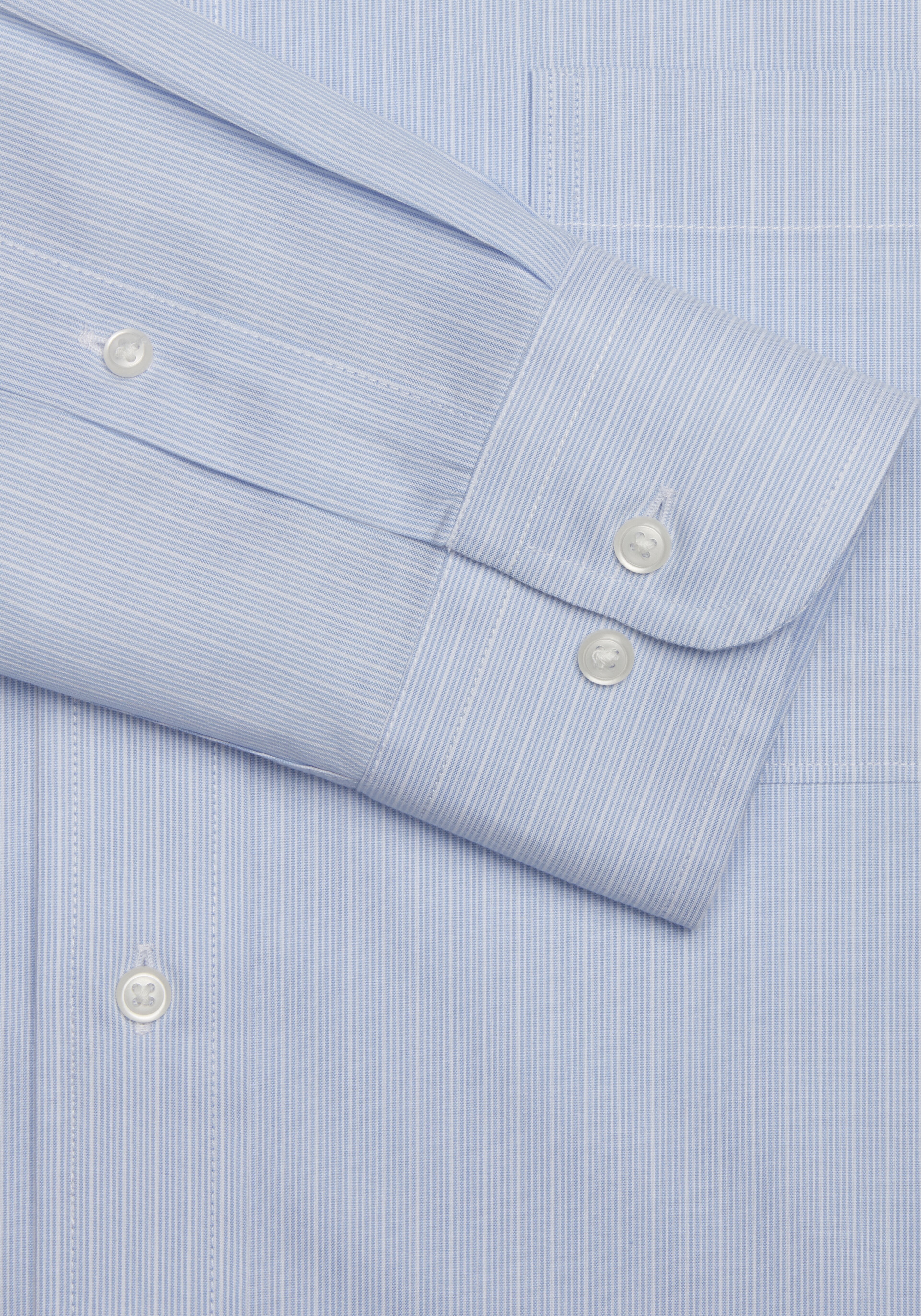 Traveler® Collection Tailored Fit Spread Collar Stripe Dress Shirt