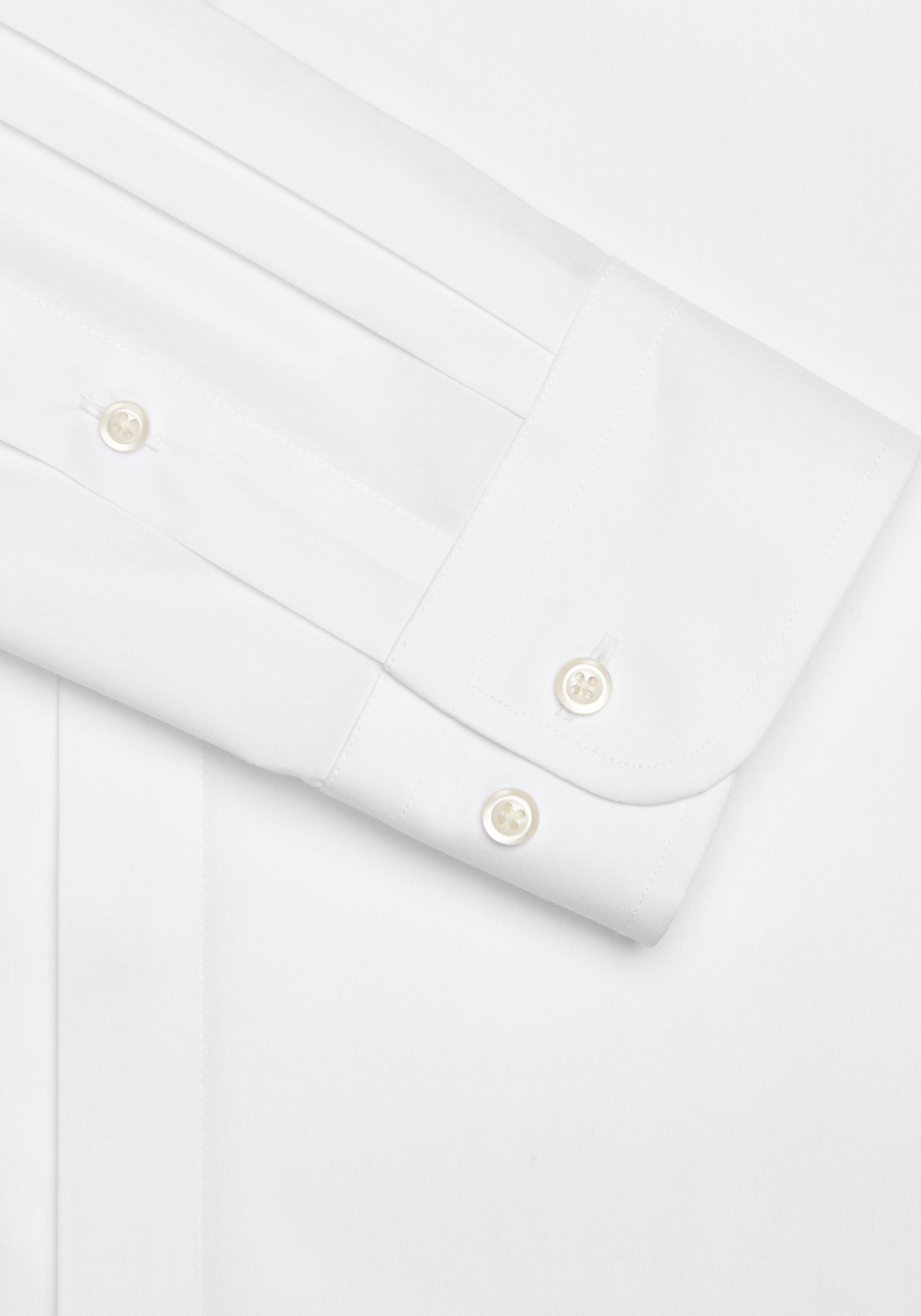 Jos. A. Bank Skinny Fit Spread Collar Covered Placket Solid Dress Shirt