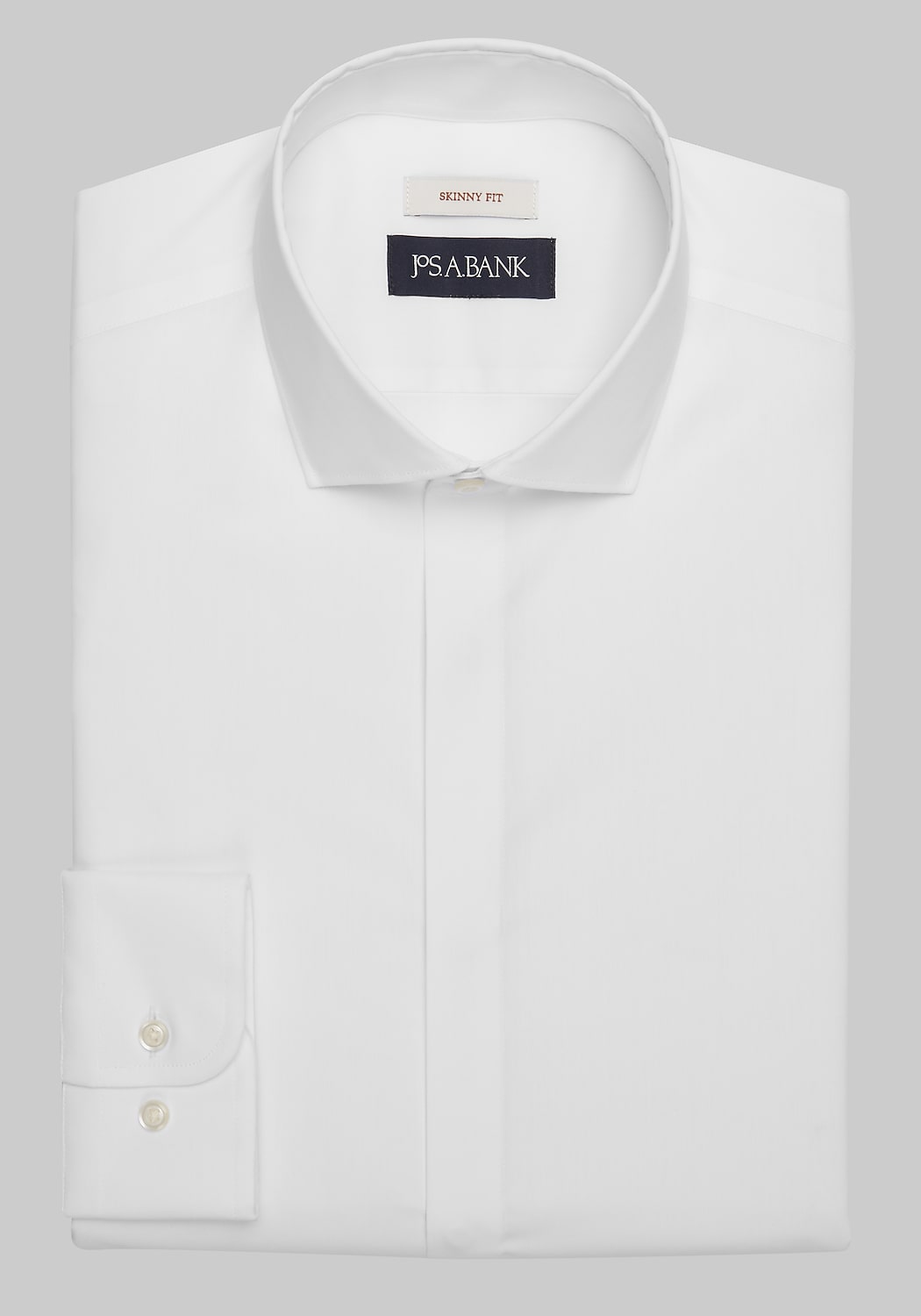 Jos. A. Bank Skinny Fit Spread Collar Solid Dress Shirt