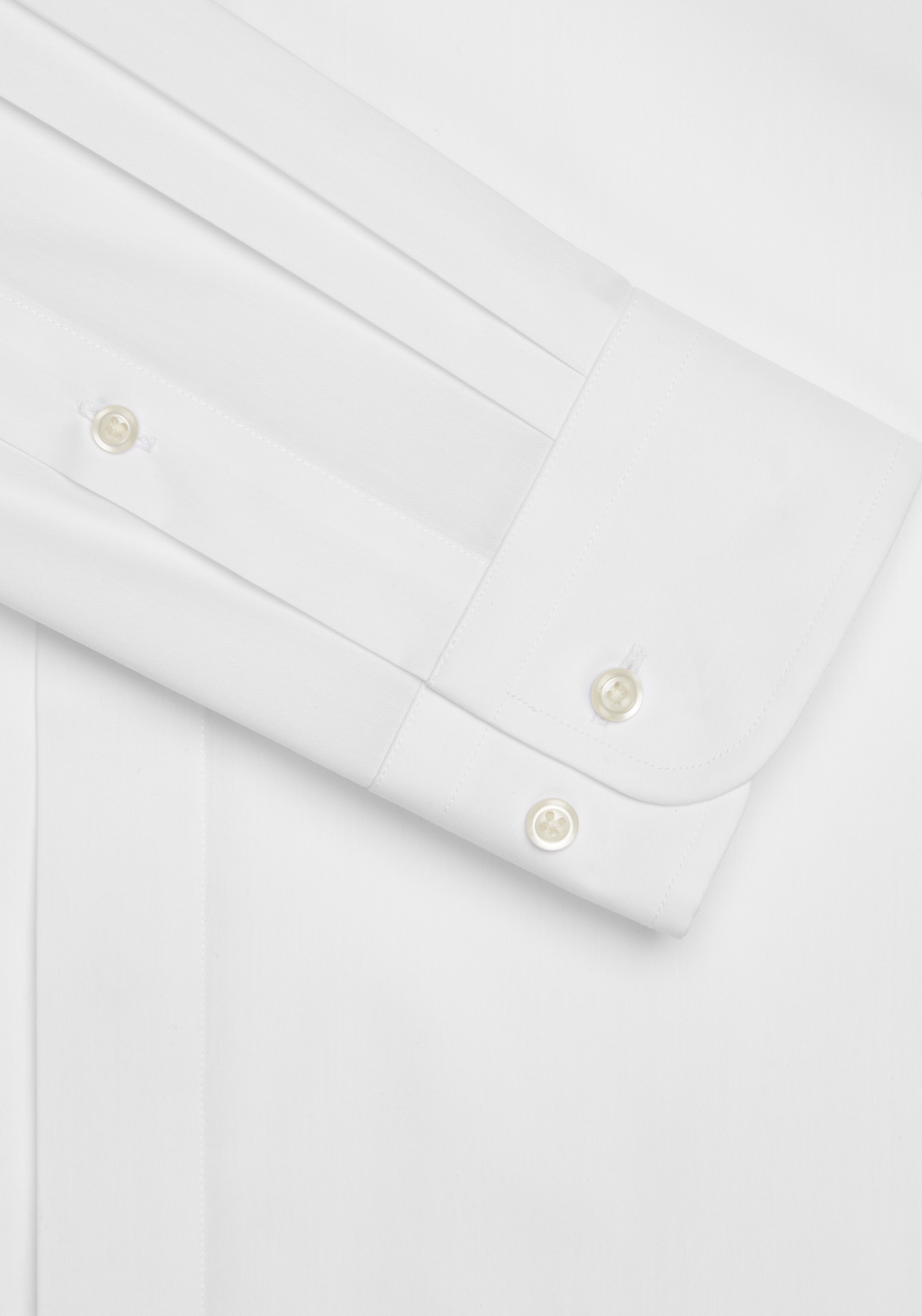 Jos. A. Bank Slim Fit Spread Collar Covered Placket Solid Dress Shirt