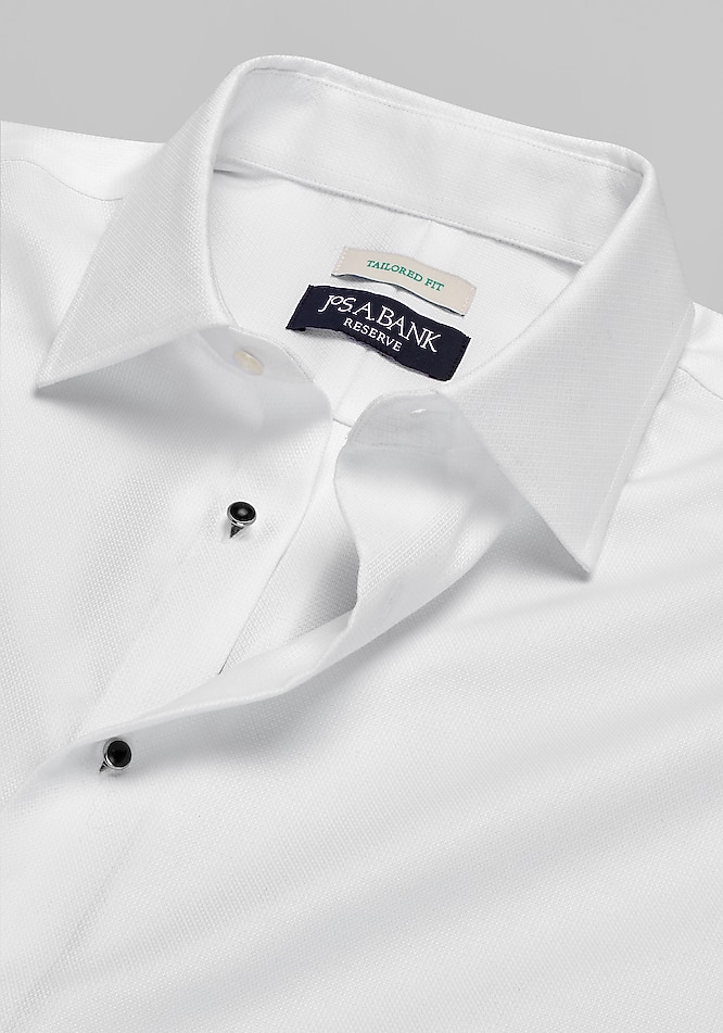 Reserve Collection Tailored Fit Textured Formal Dress Shirt - Memorial Day  Deals | Jos A Bank