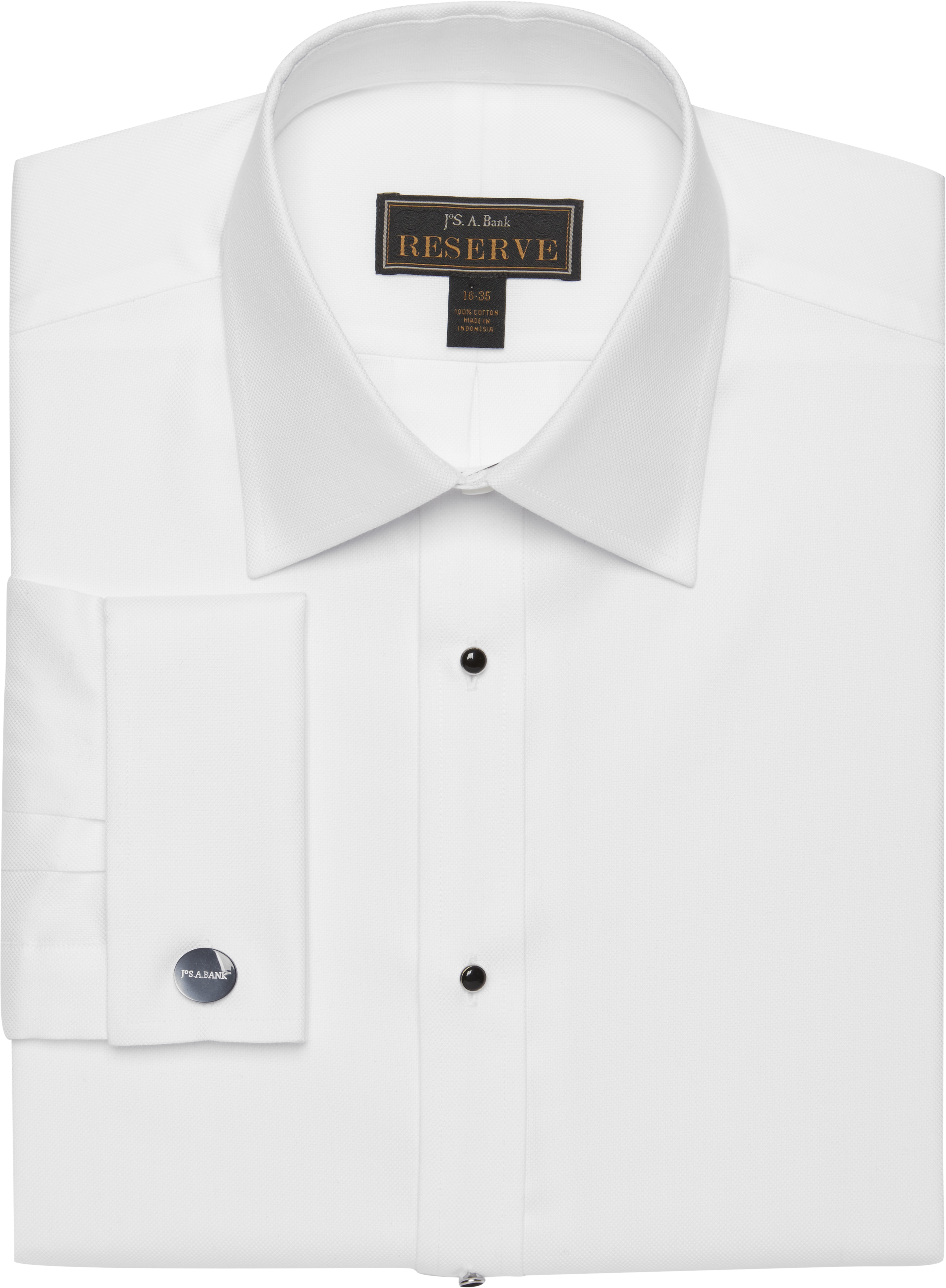 Reserve Collection Traditional Fit Point Collar Formal Solid Dress Shirt